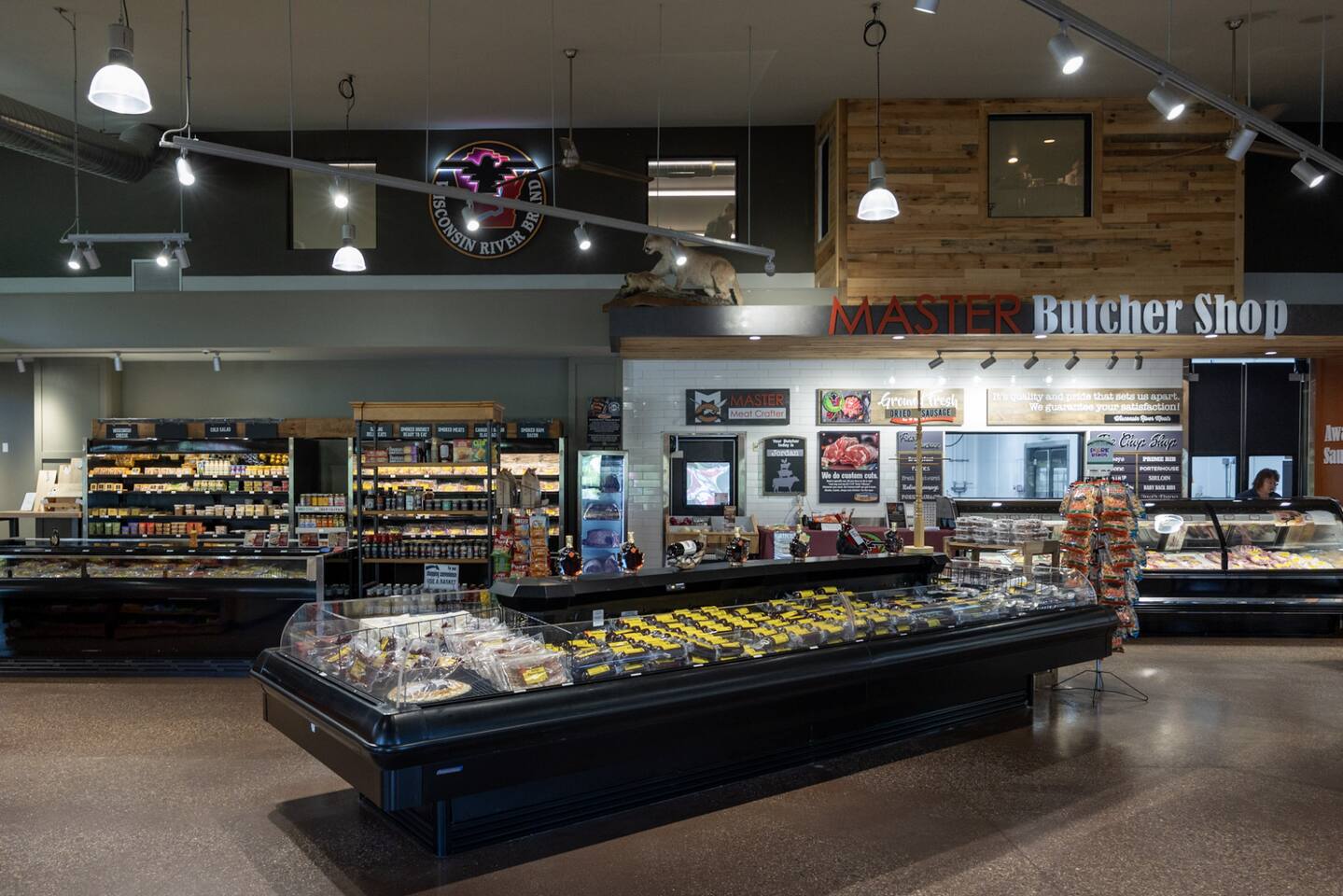 Wisconsin River Meats deli located a couple miles from the property