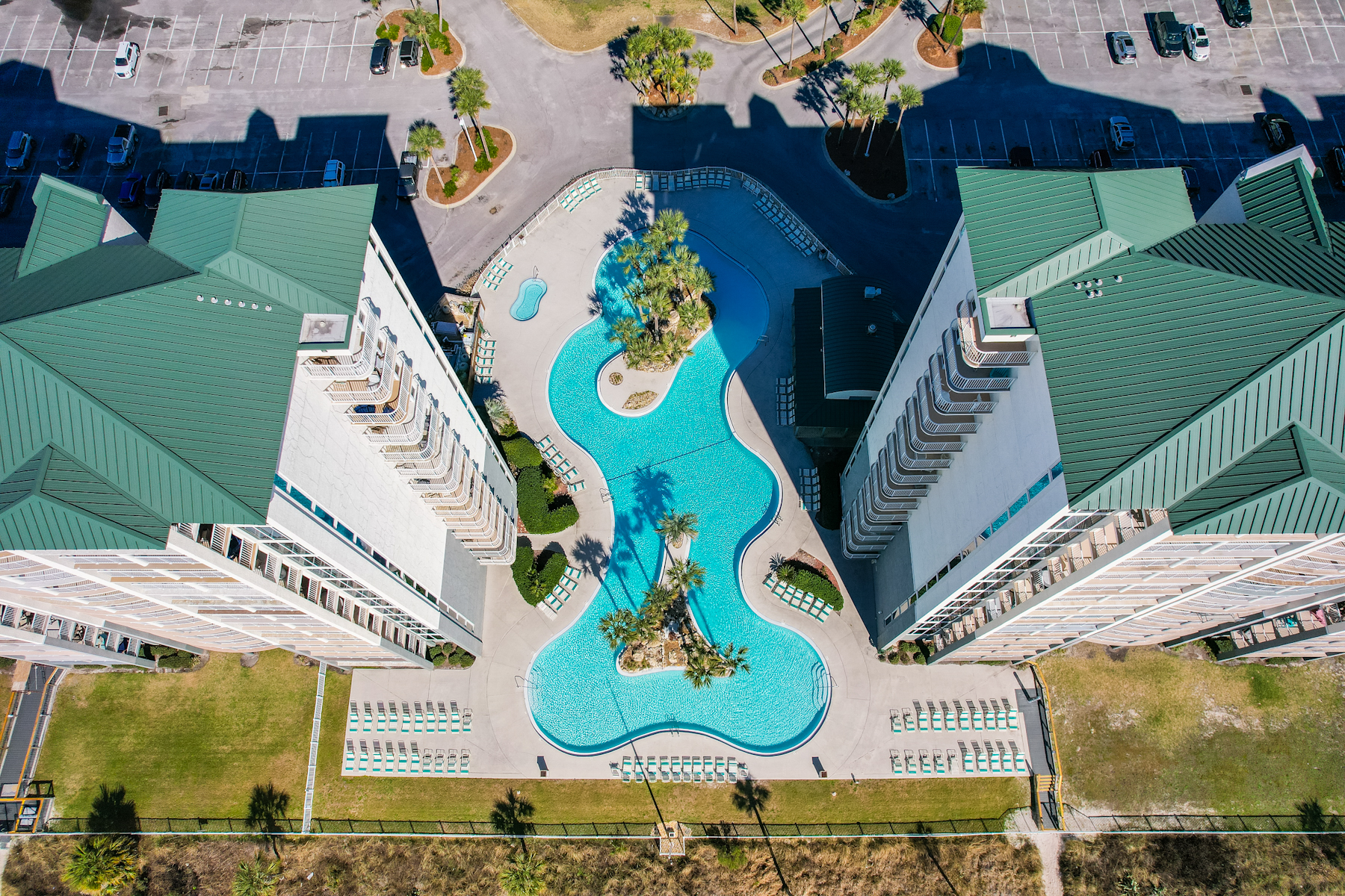 One of the pools at Long Beach Resort.