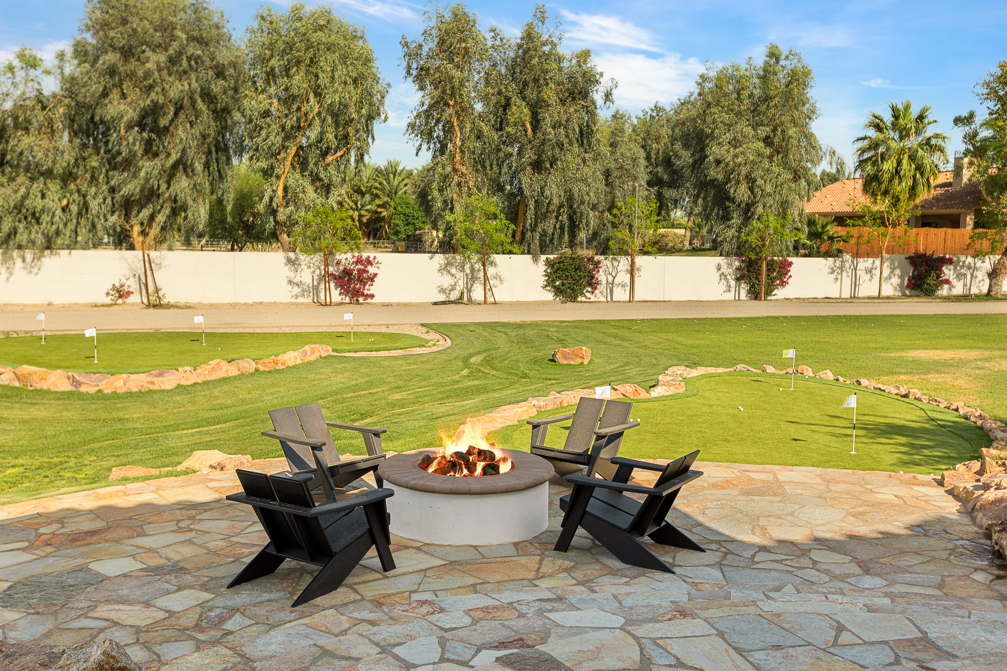 Primary private fire pit