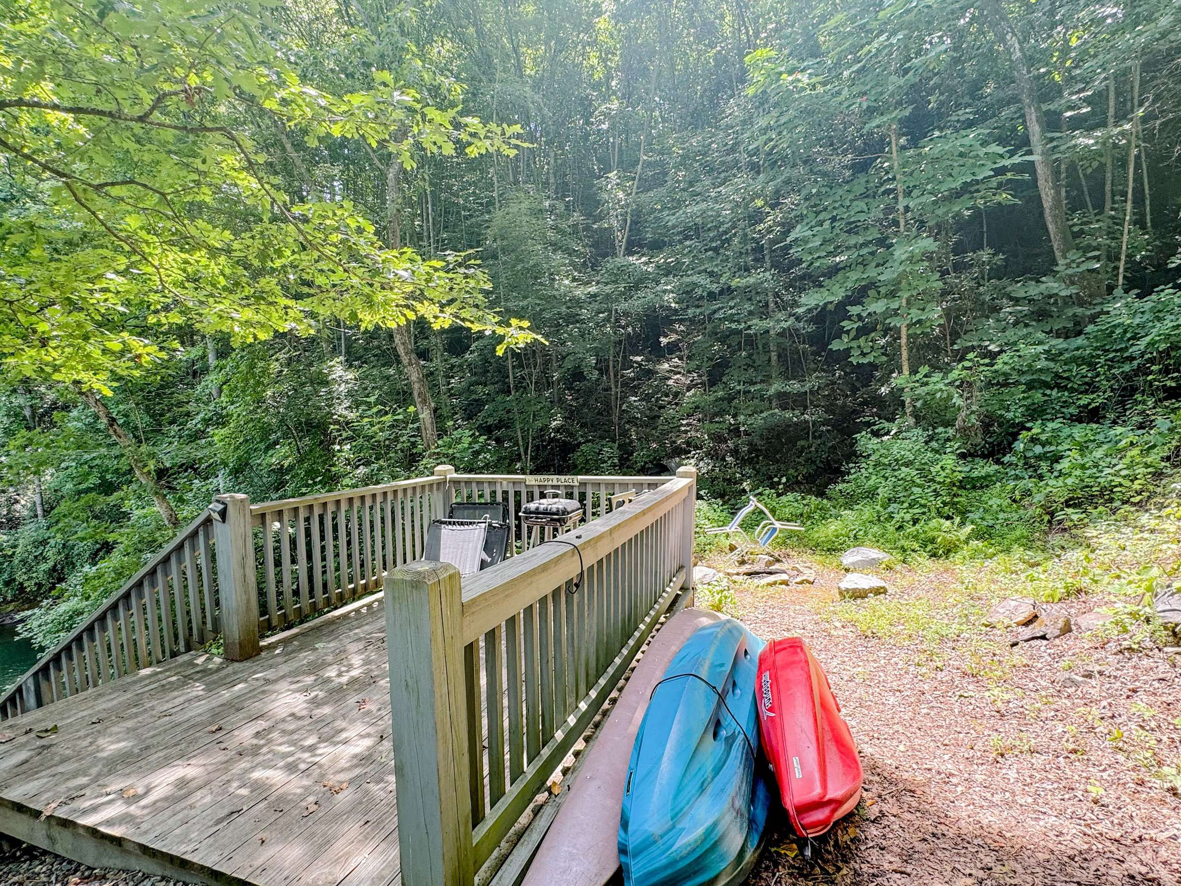 A couple of kayaks for guest usage during the Summer months.