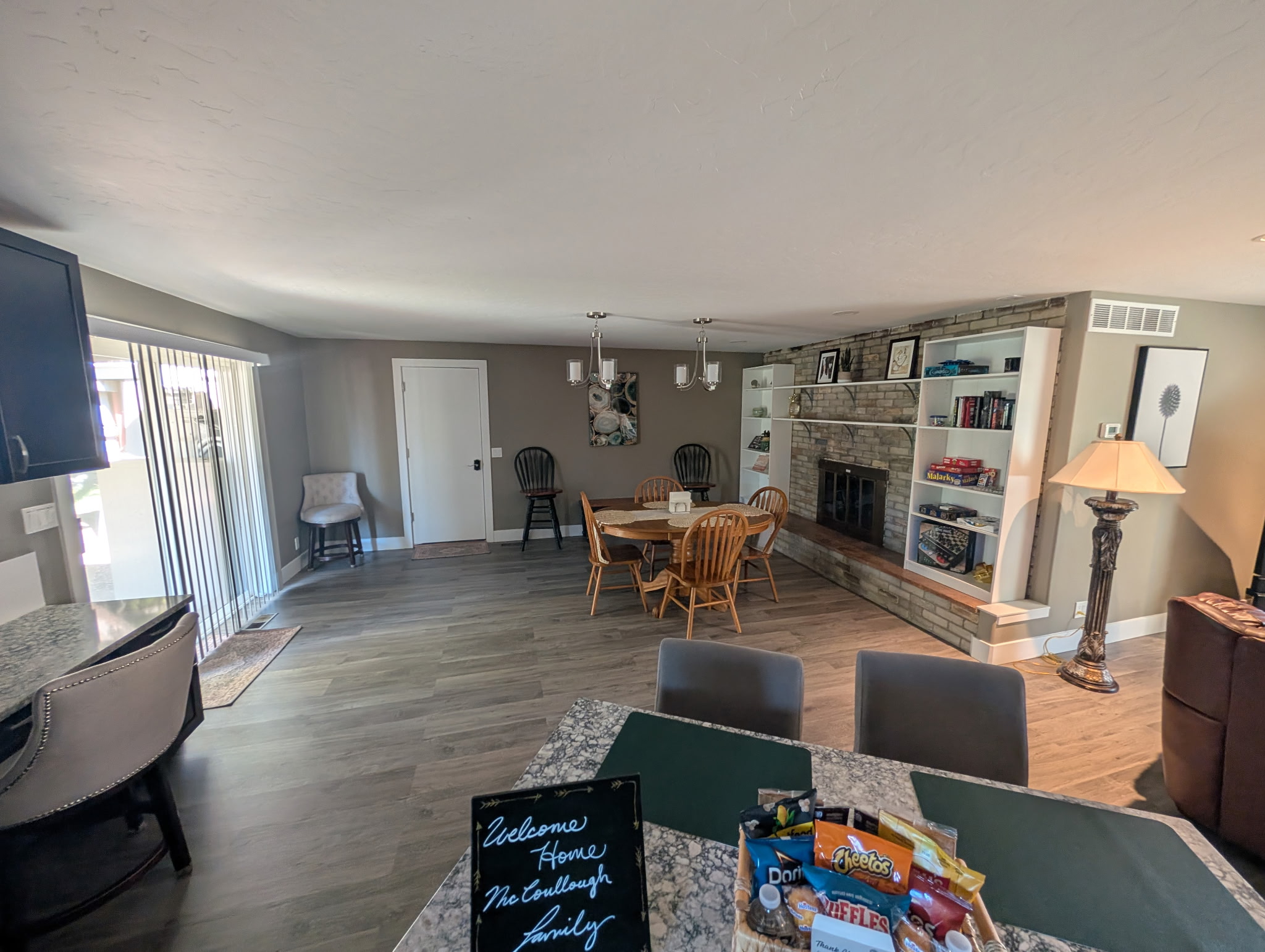Lots of open space for game night or make lasting memories