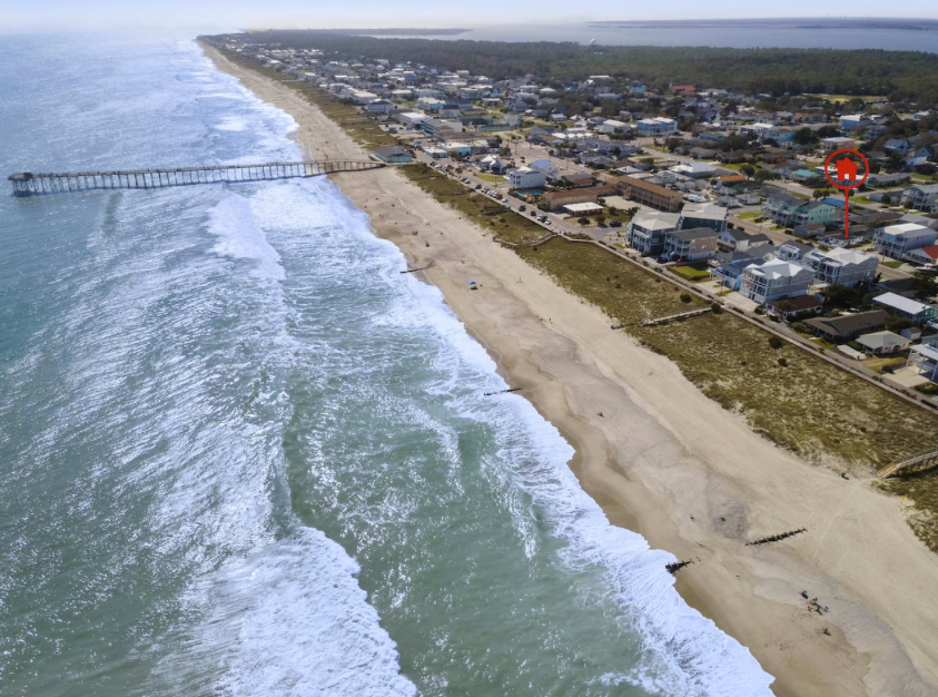 500ft to public beach access