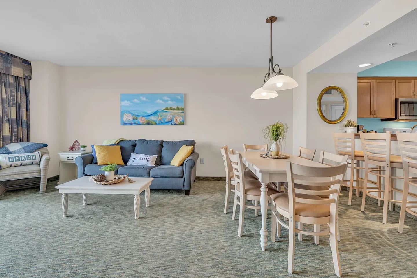 Family-style dining space