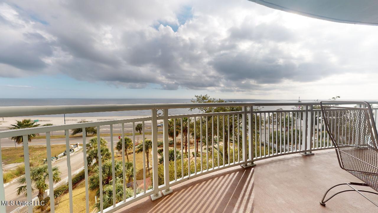 Balcony view on an overcast day.