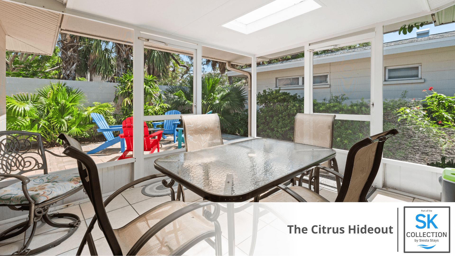 Screened Outdoor Dining area