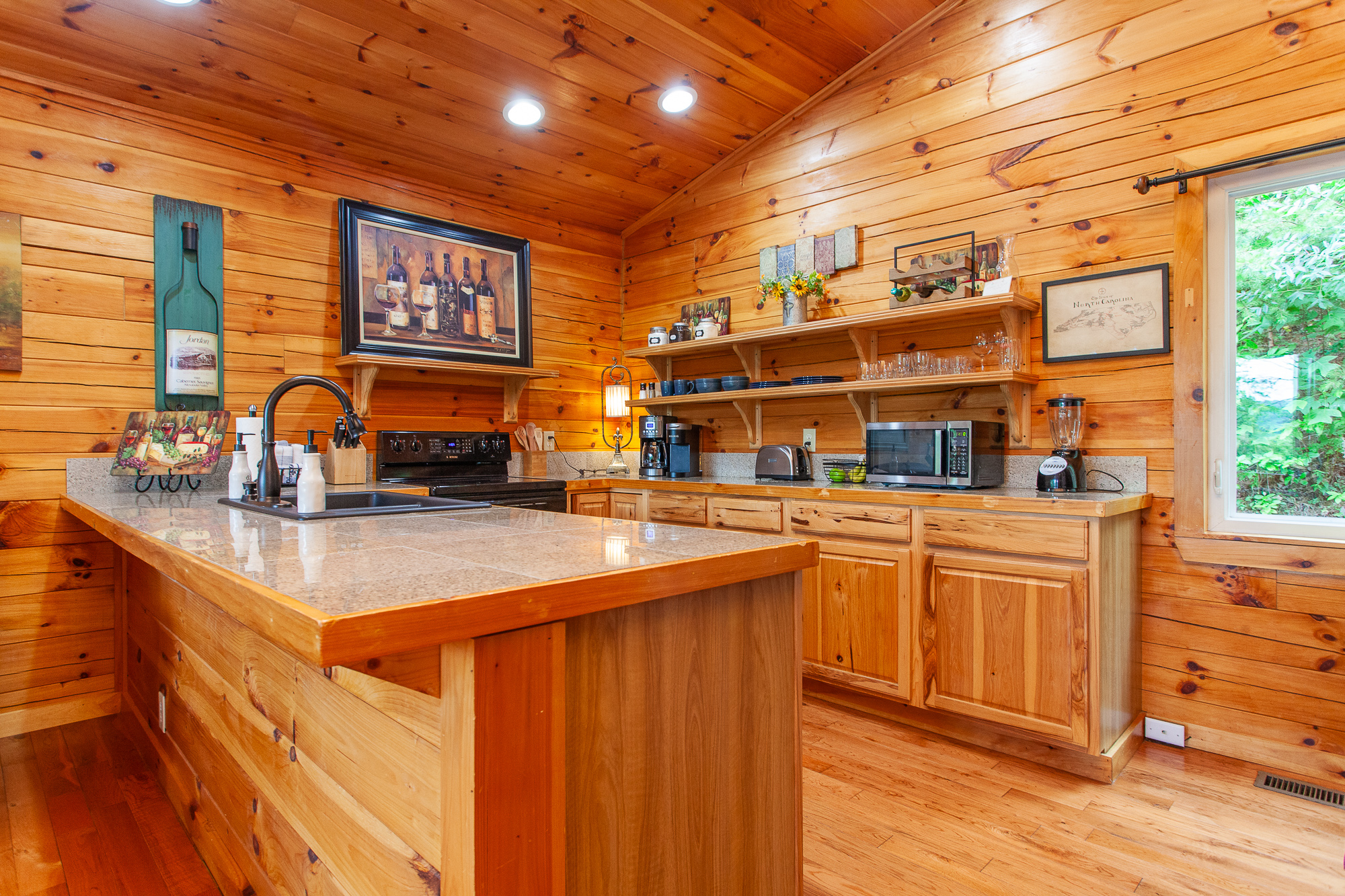 Fully stocked kitchen