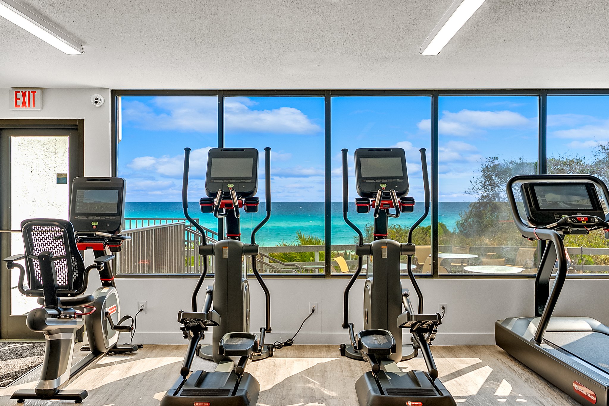 A gym with a view.