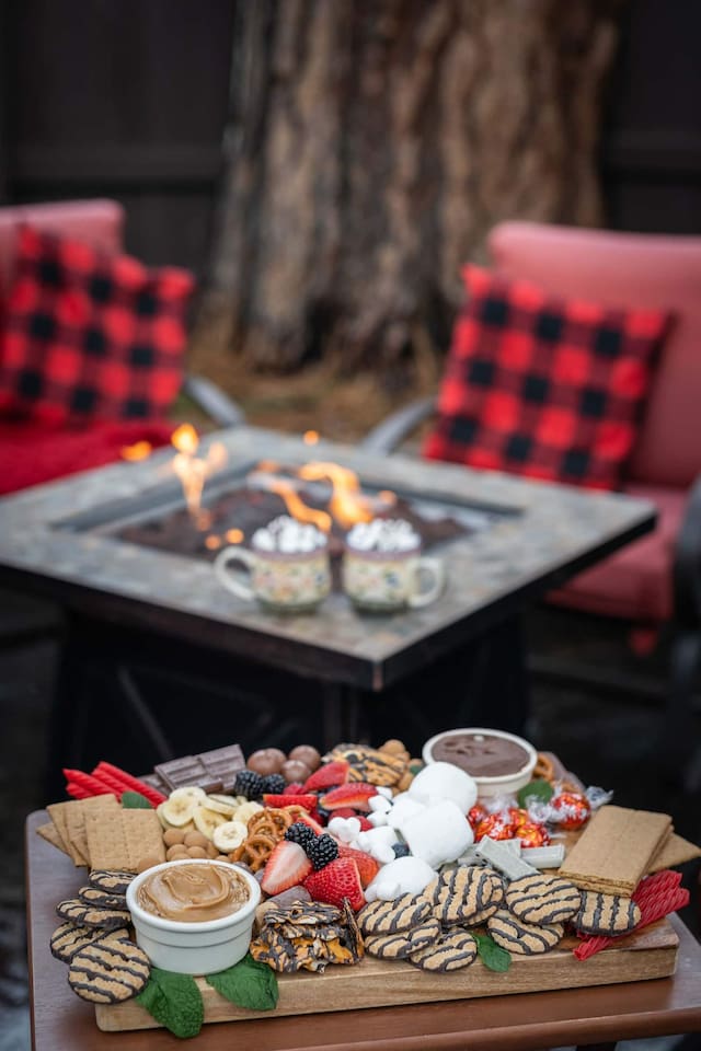 Gather around the firepit, it is the ultimate spot to unwind
(Available March-September)