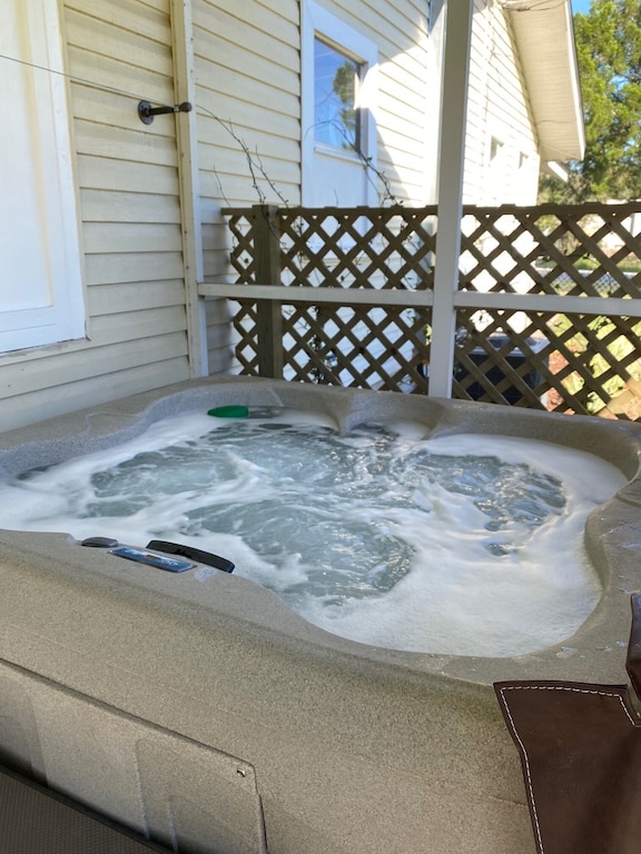 Private hot tub