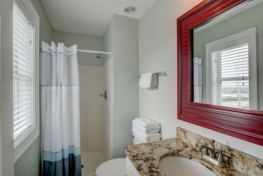 Stars - master bathroom with rainfall shower