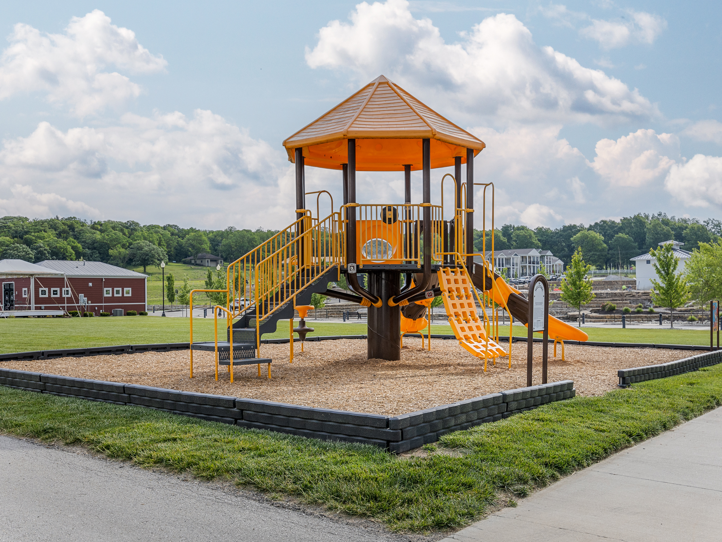 Neighborhood playground just a short stroll away, offering a fun place for children to play, explore, and enjoy the outdoors in this walkable community.