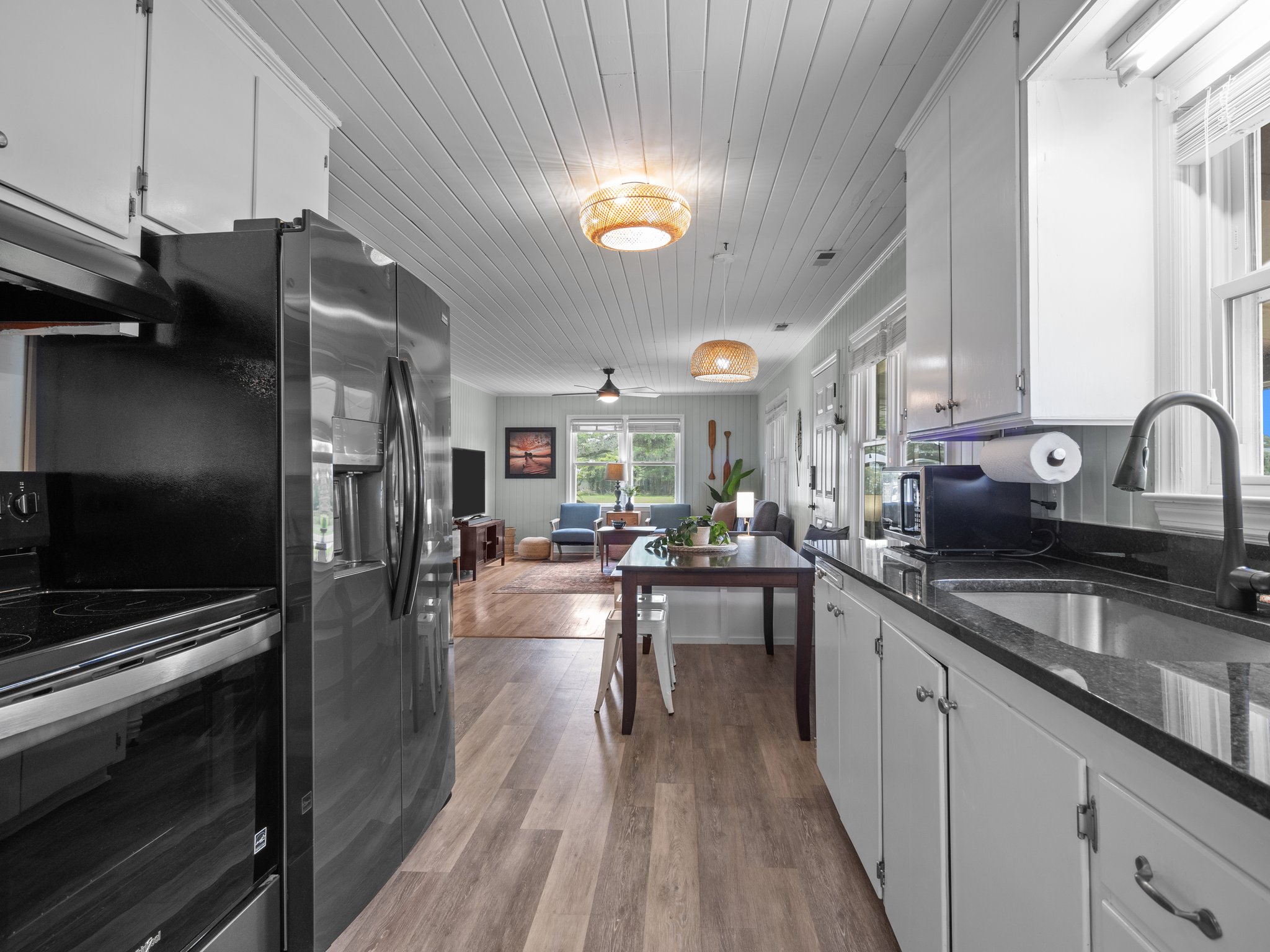 Black stainless appliances