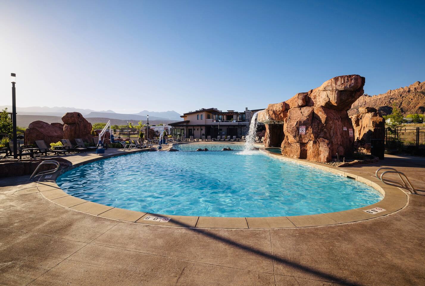The spacious, sparkling pool will provide hours of fun for the entire family.