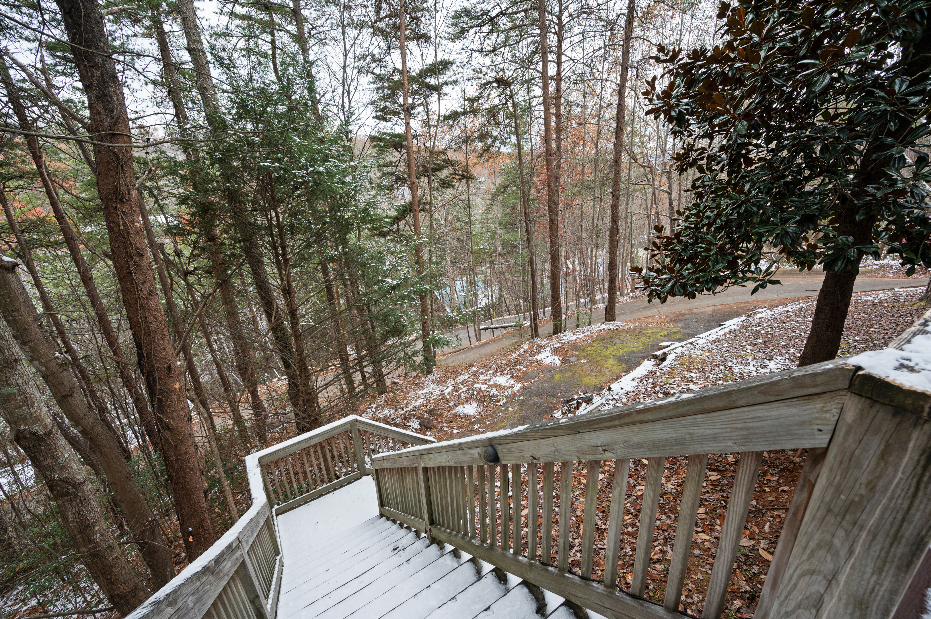 Steps on front deck
