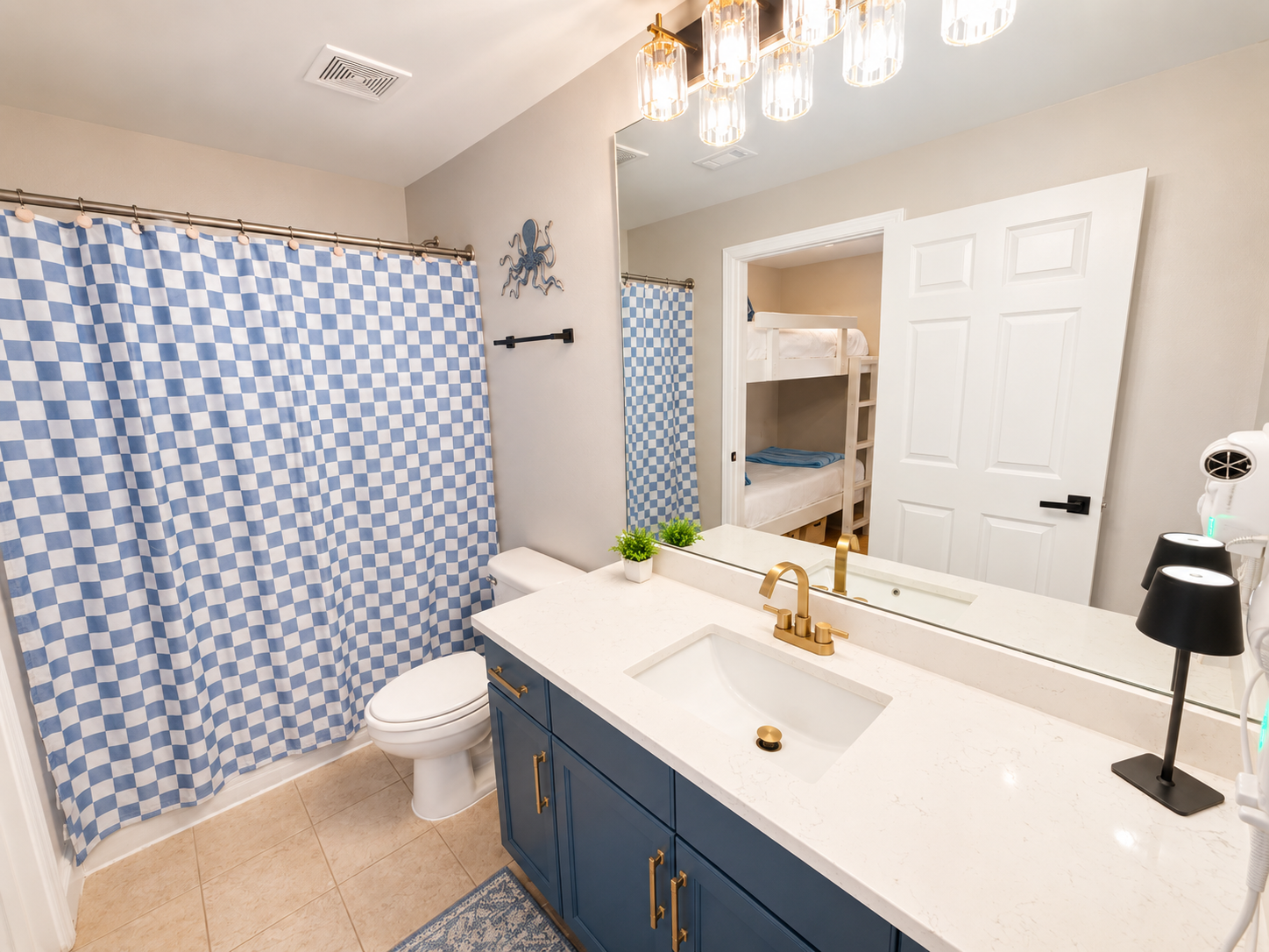 Jack and Jill bathroom between Bedroom #2 and Bunk Room