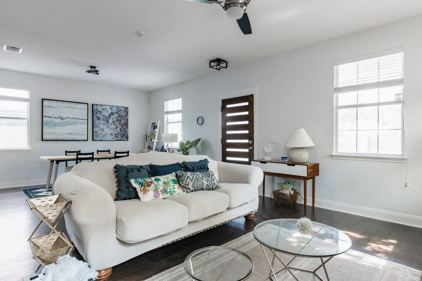 living room with comfy sofa spacious sitting area