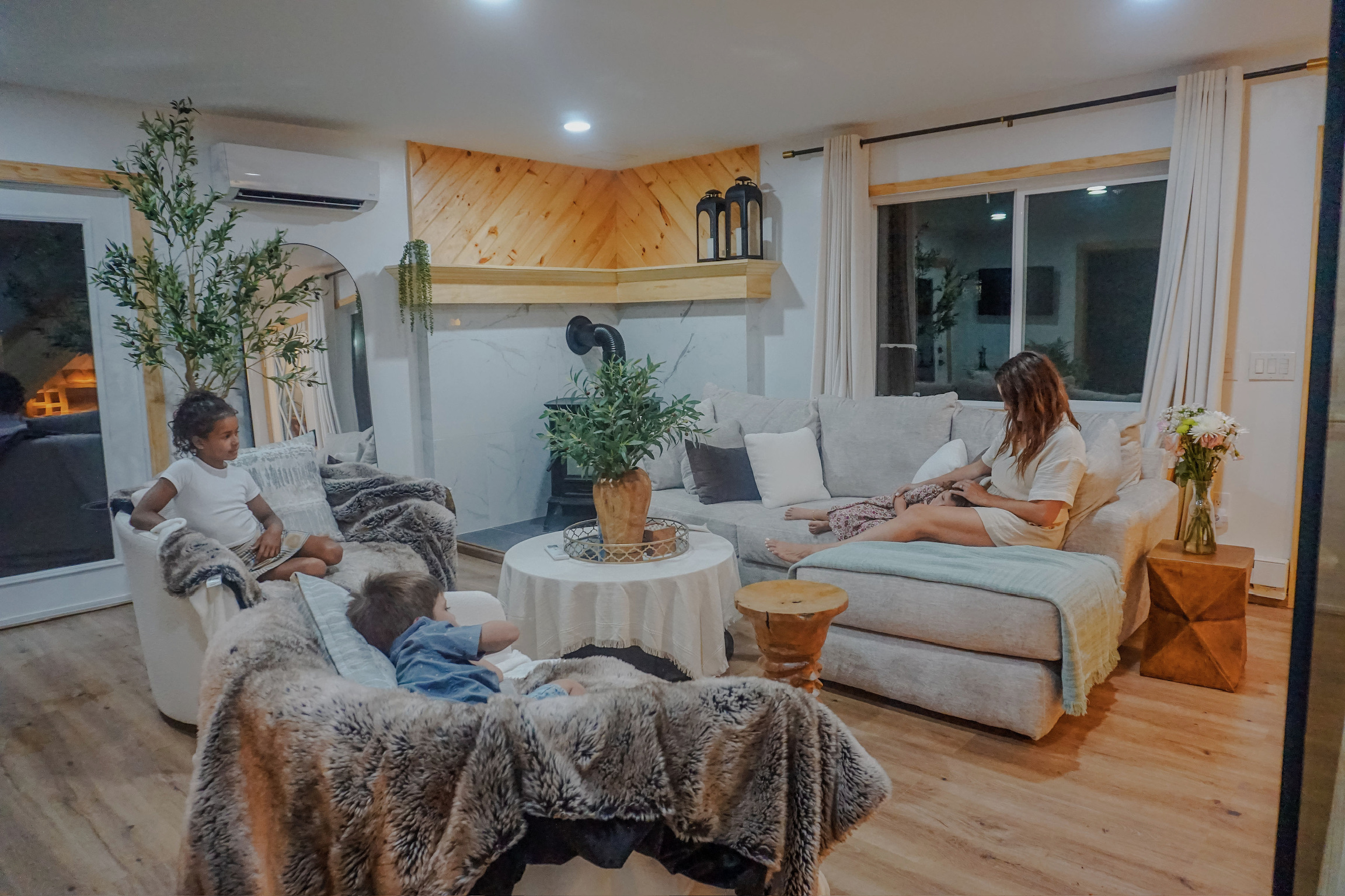 Create special memories with your loved ones in the first floor living room