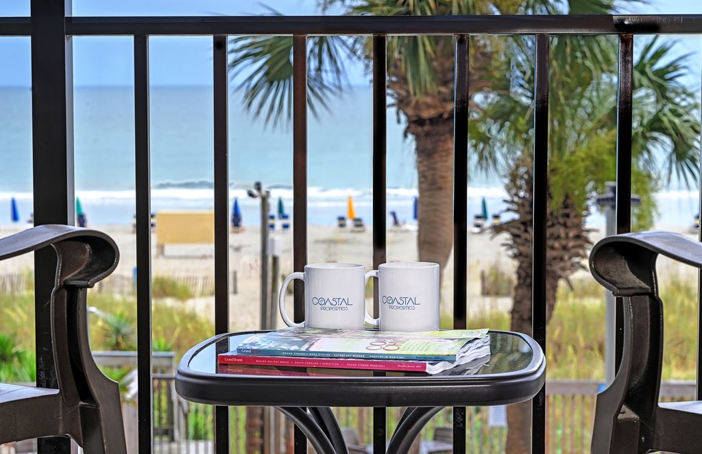 Breathtaking oceanfront view from your private balcony!