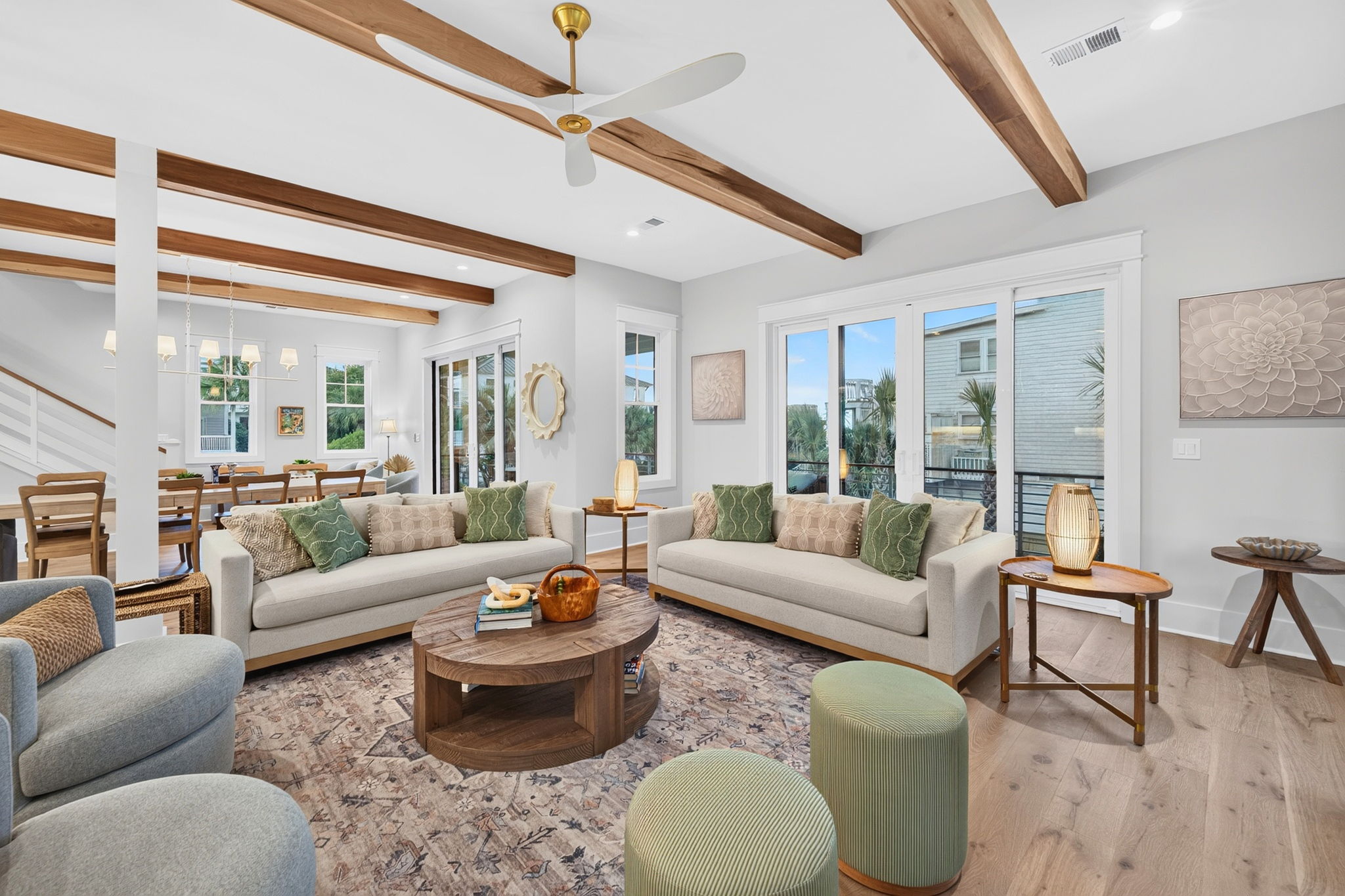 Living Room | Tahanan Palms | 3 38th Ave | IOP Escapes