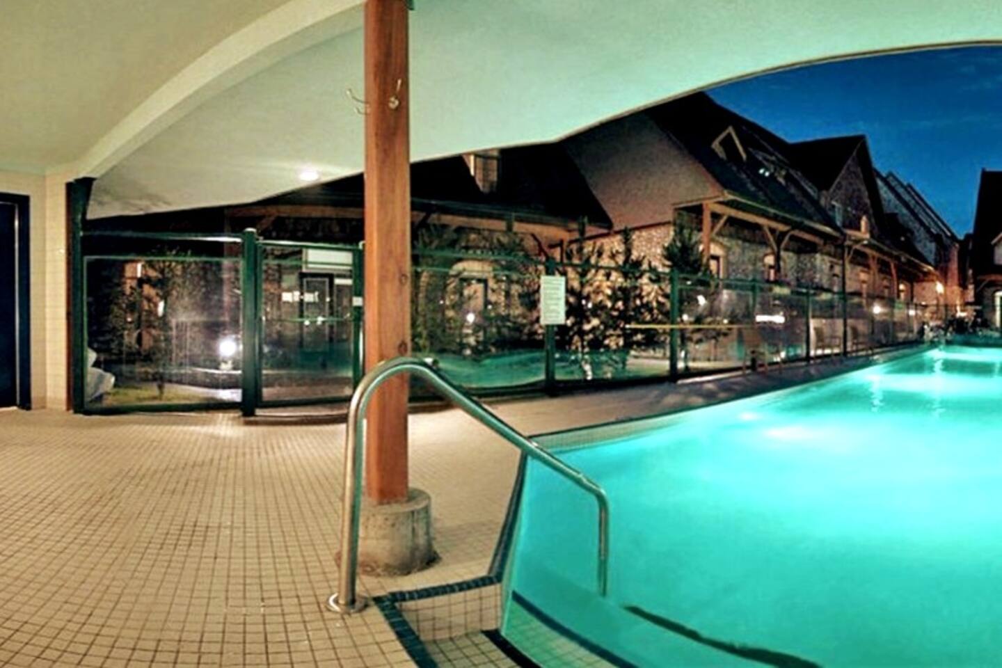 Heated swimming pool, closes at 10pm.  No lifeguard, swim at your own risk.  