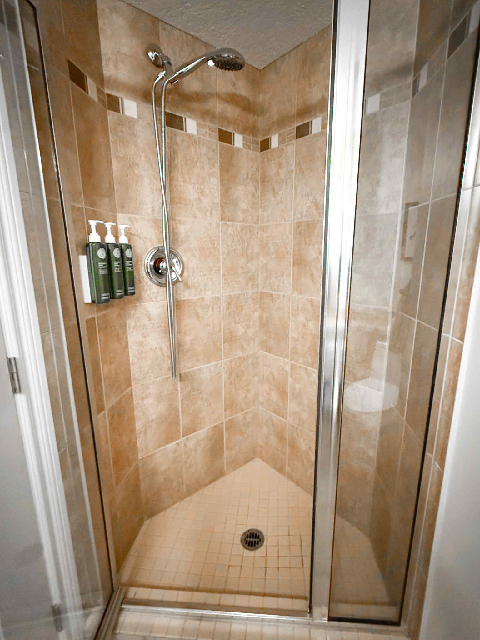 Unit A 3 piece bathroom.