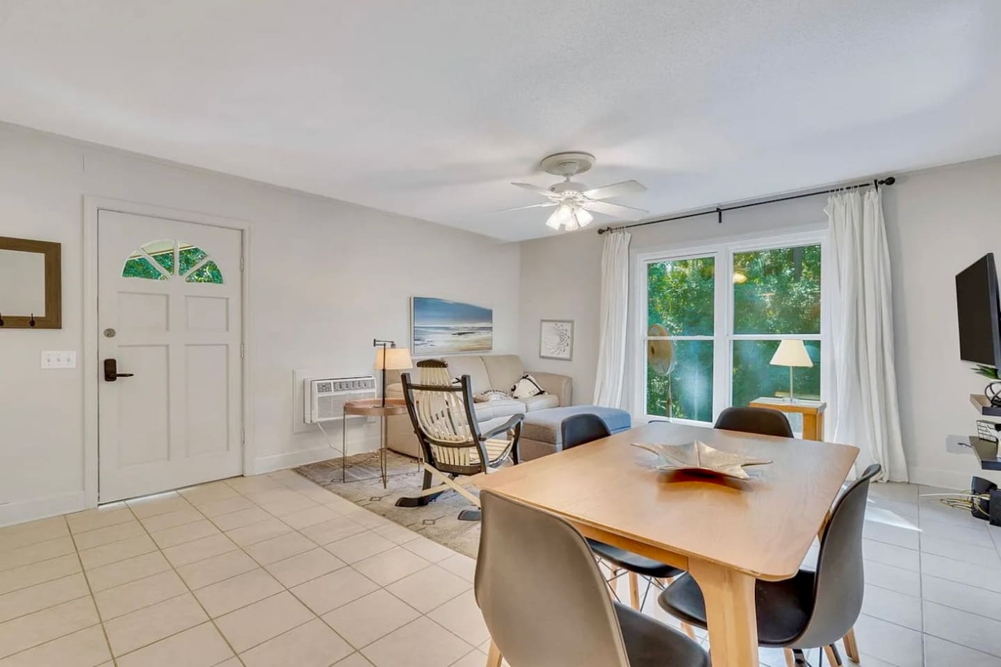 Dining table by the front door
