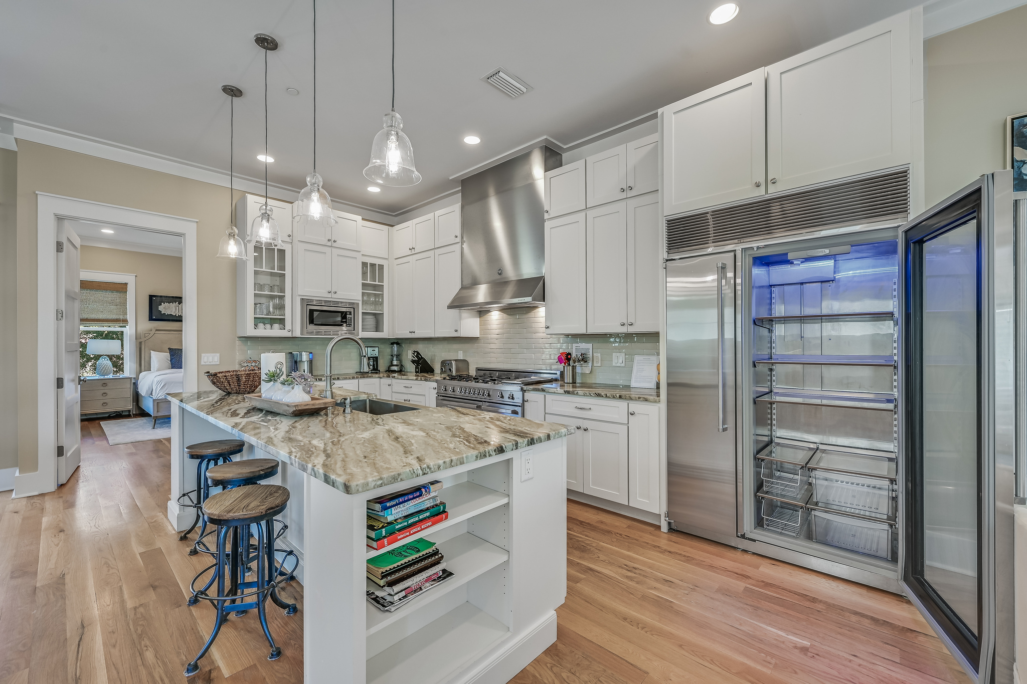 Chef's kitchen would delight even the most ambitious chefs.