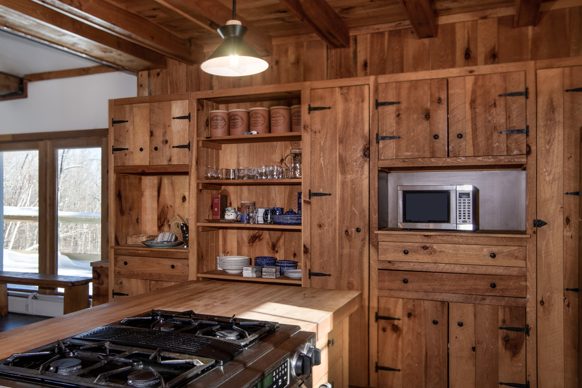 Plentiful counter space for cooking