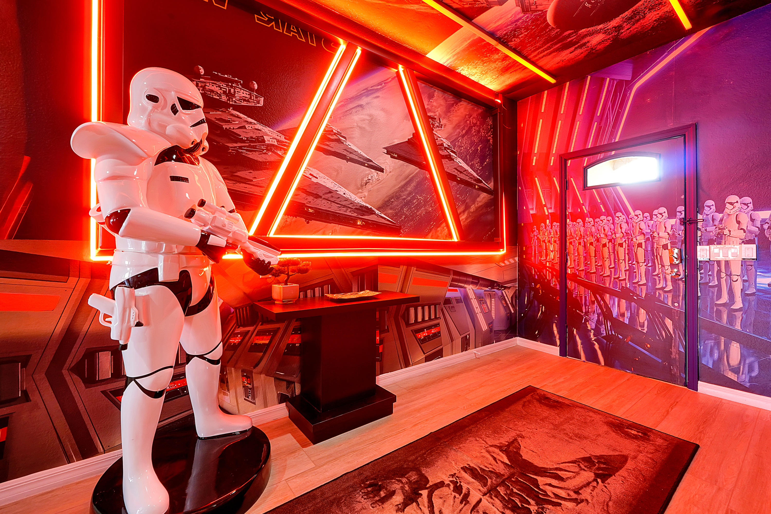 Foyer-Guarded By A Life-Size Storm Trooper!