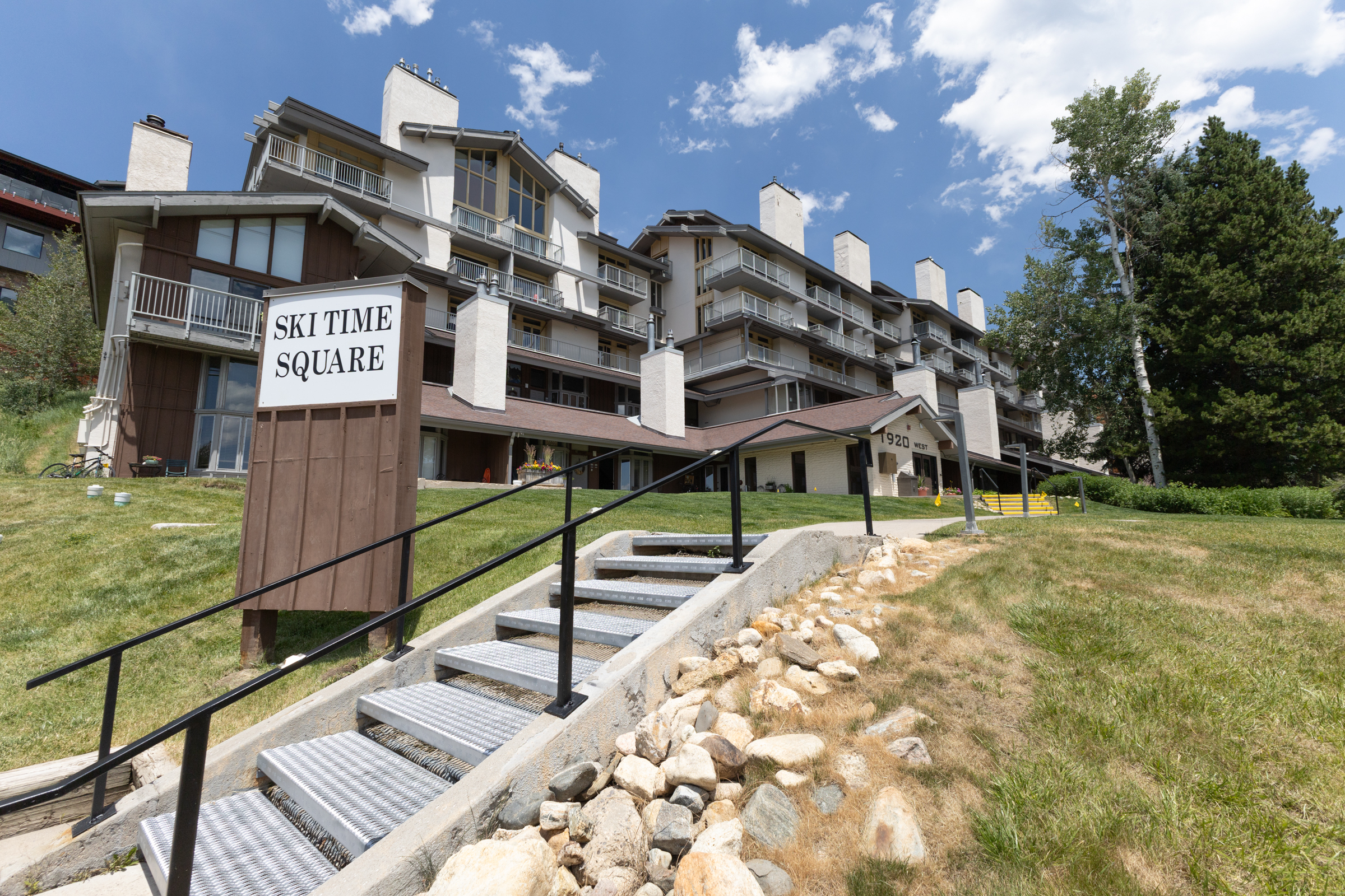 View from the outside complex