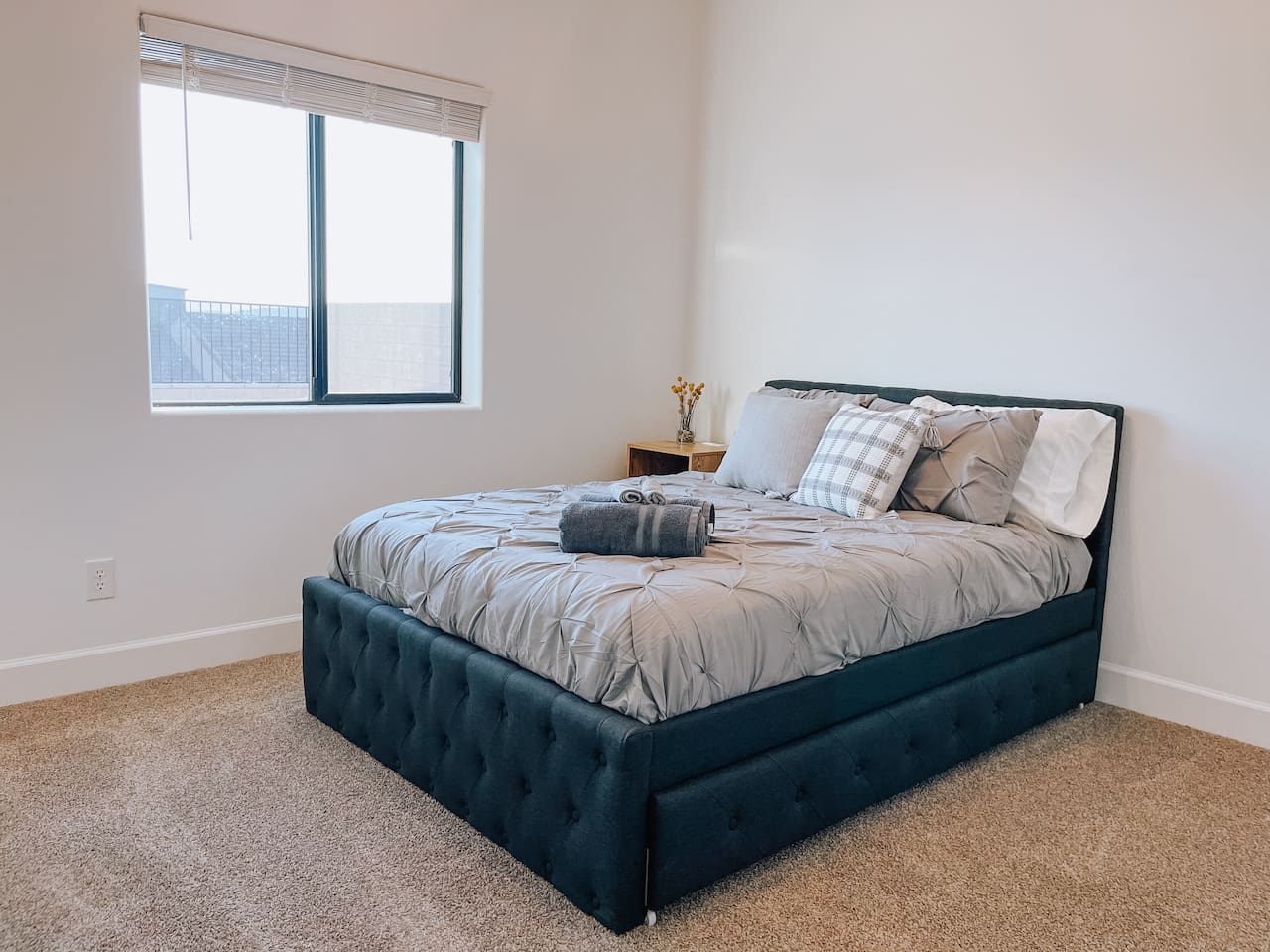 Bedroom #2 with full bed and a twin trundle 