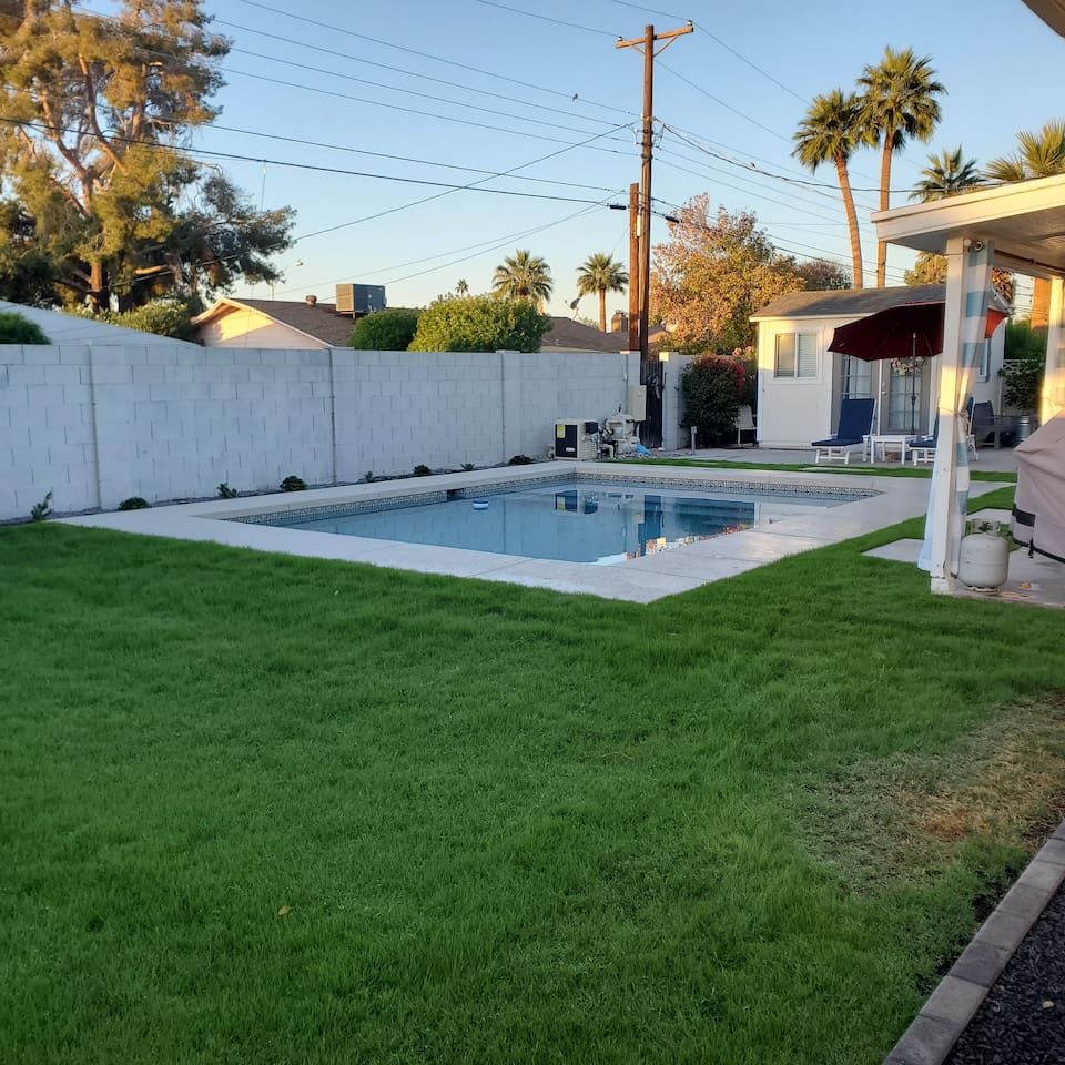 Sneak preview of our new pool