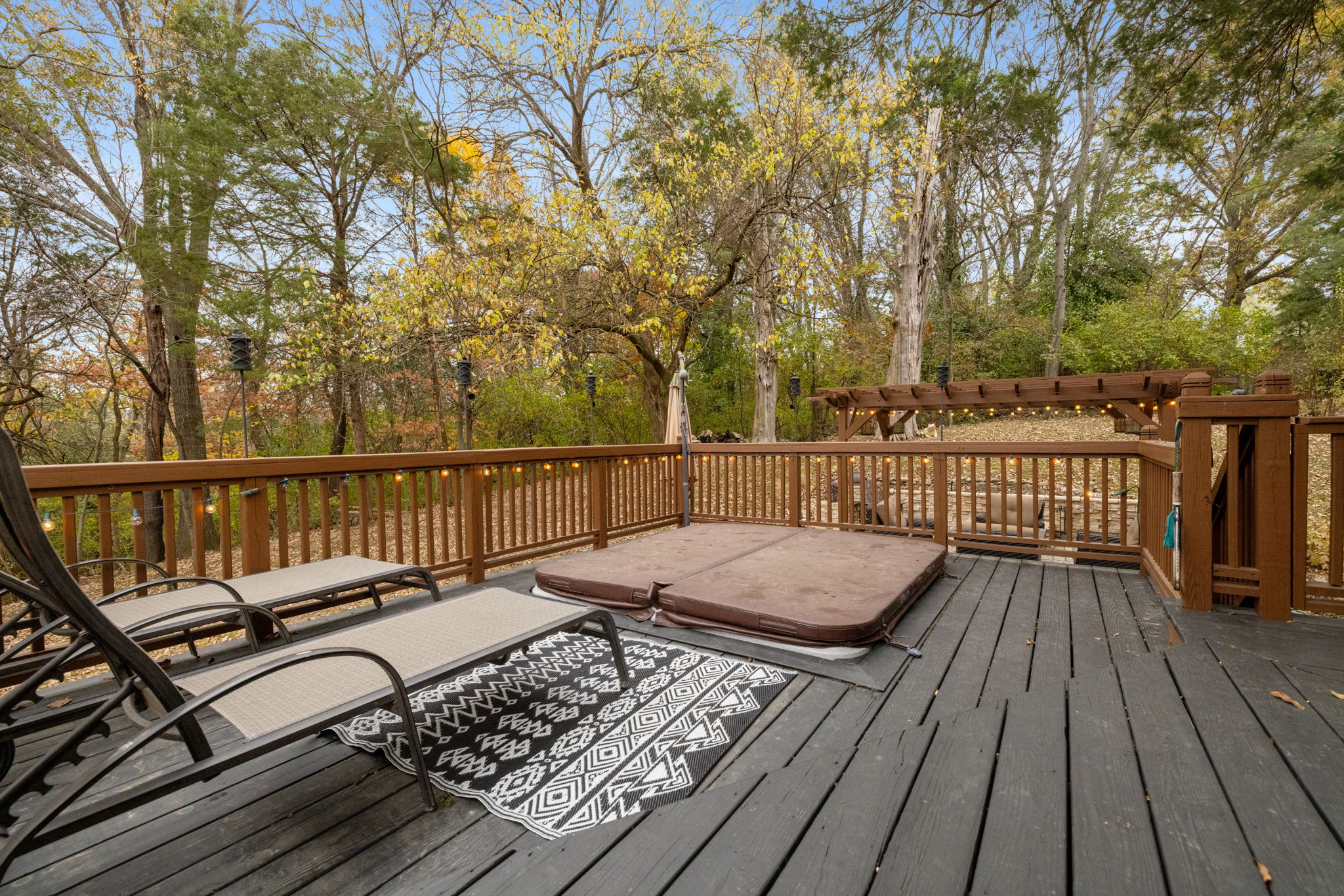 Back Deck with Grill and Hot Tub