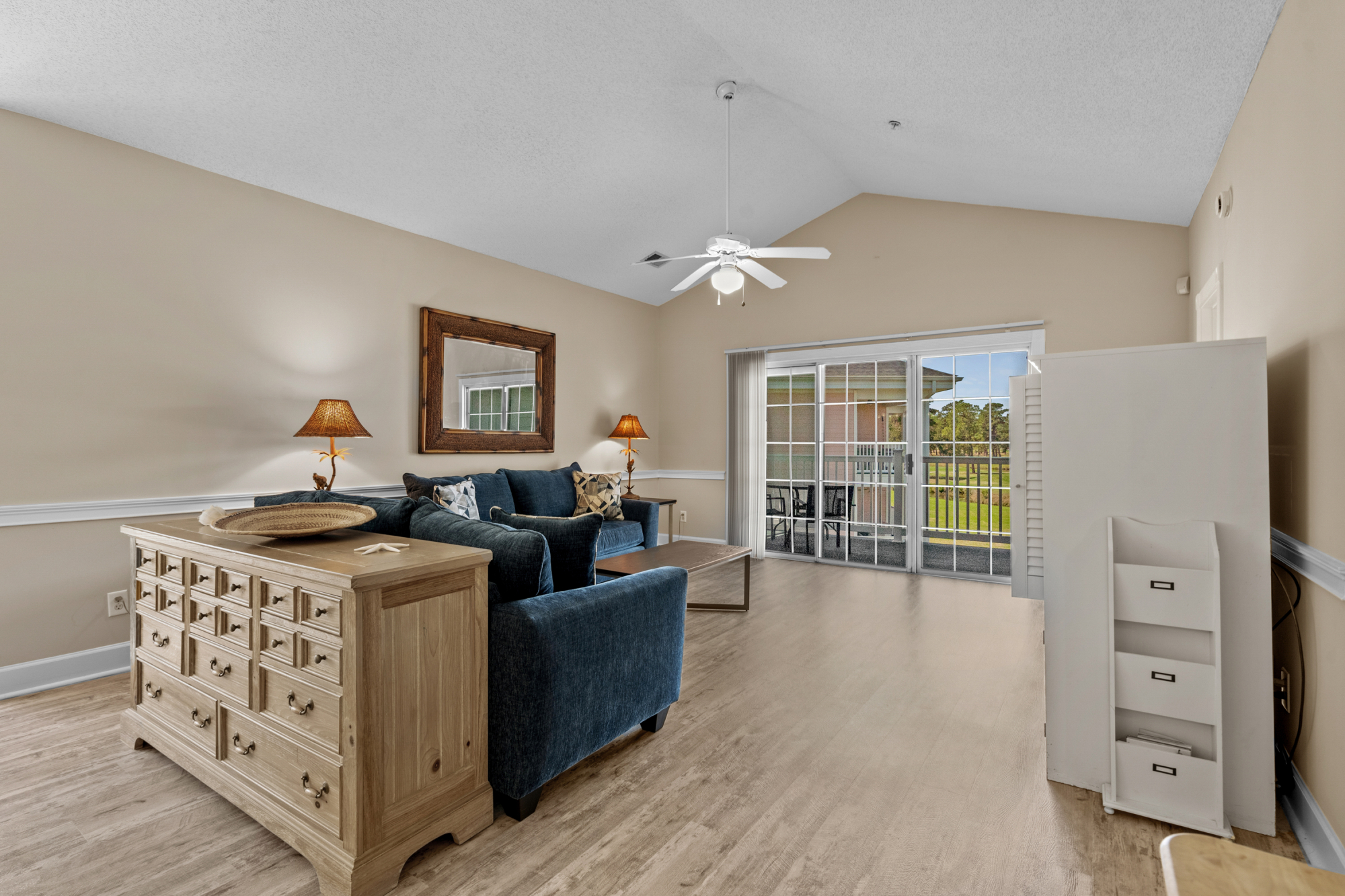 Spacious yet Cozy Living Space with Patio Access