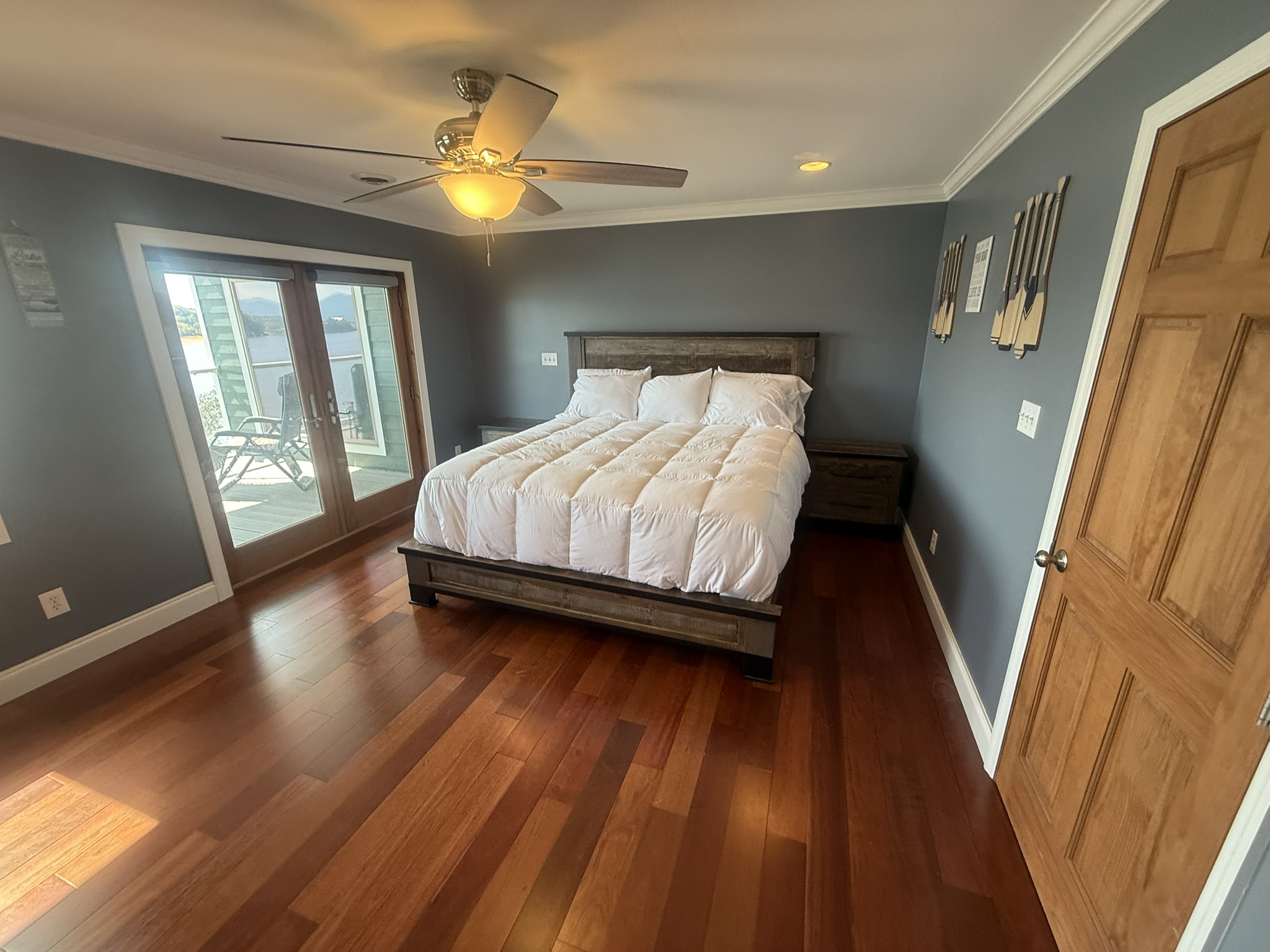 Easy Access to private covered porch from Bedroom 1