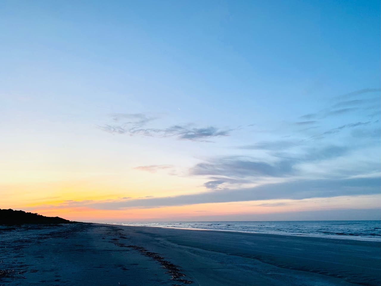 Sunset on the beach
