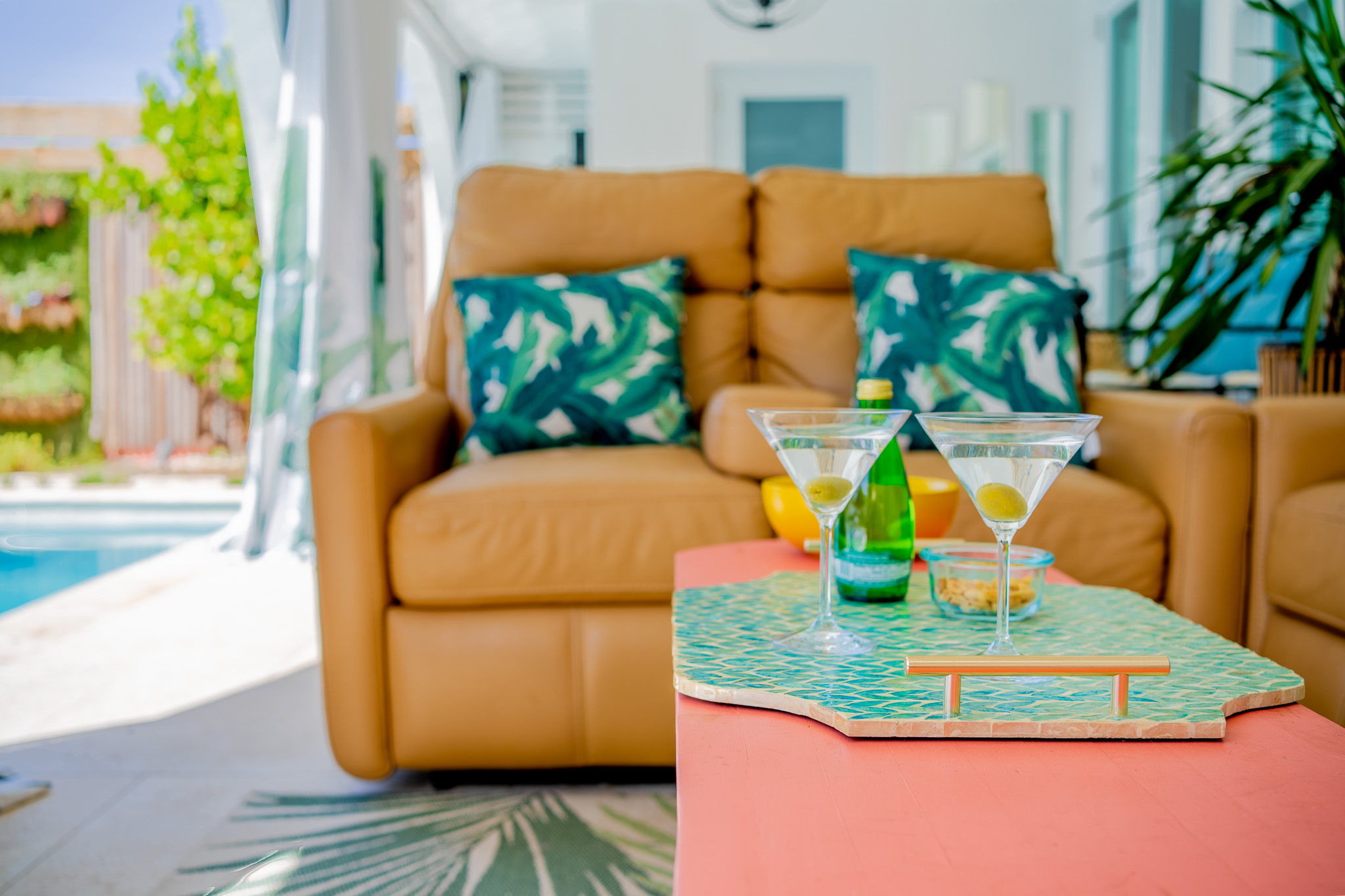 Cocktail or Mocktails while the children play in the pool, this is heaven in Dorado, Puerto Rico.