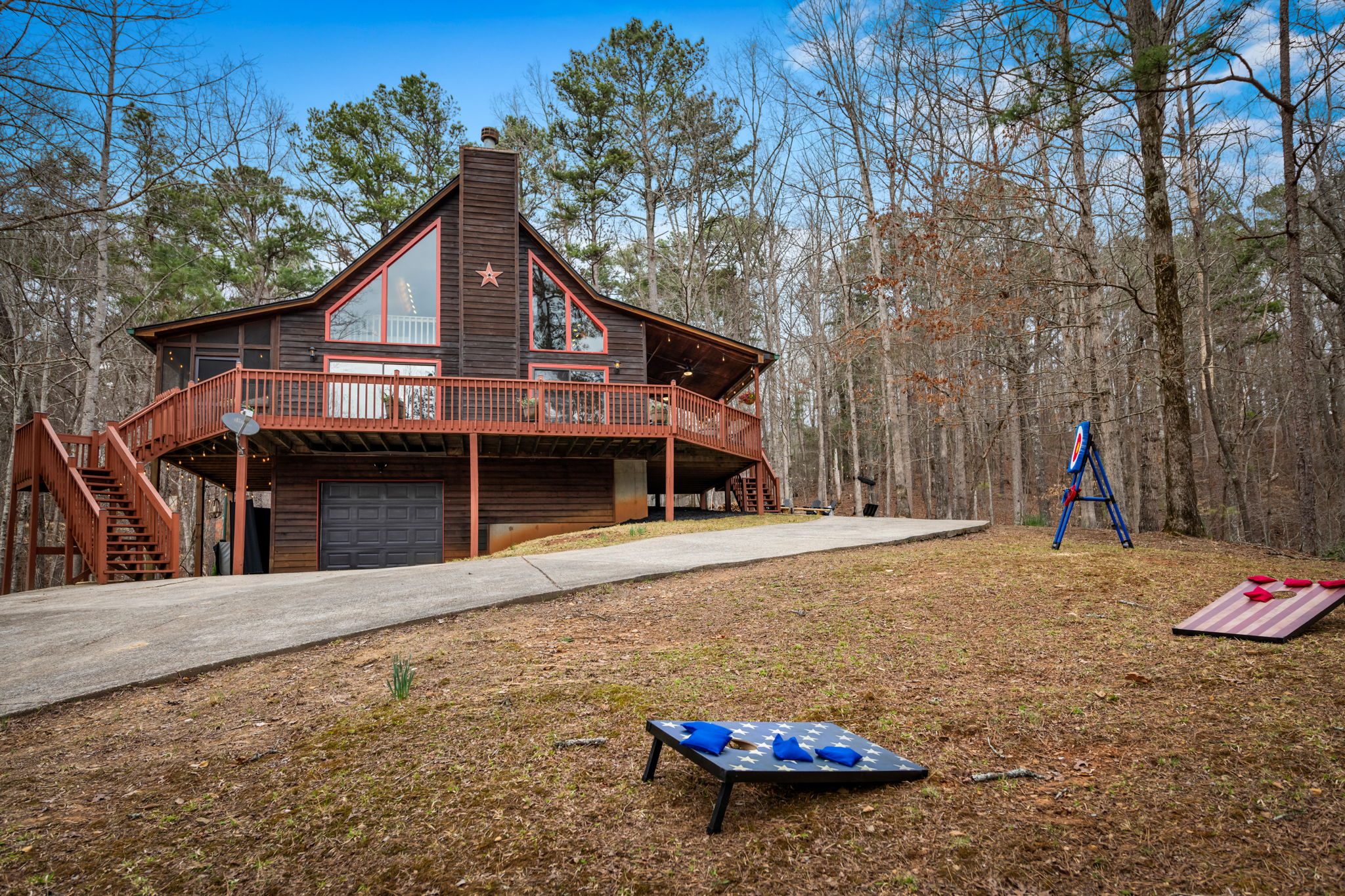 More fun and games available at the cabin.