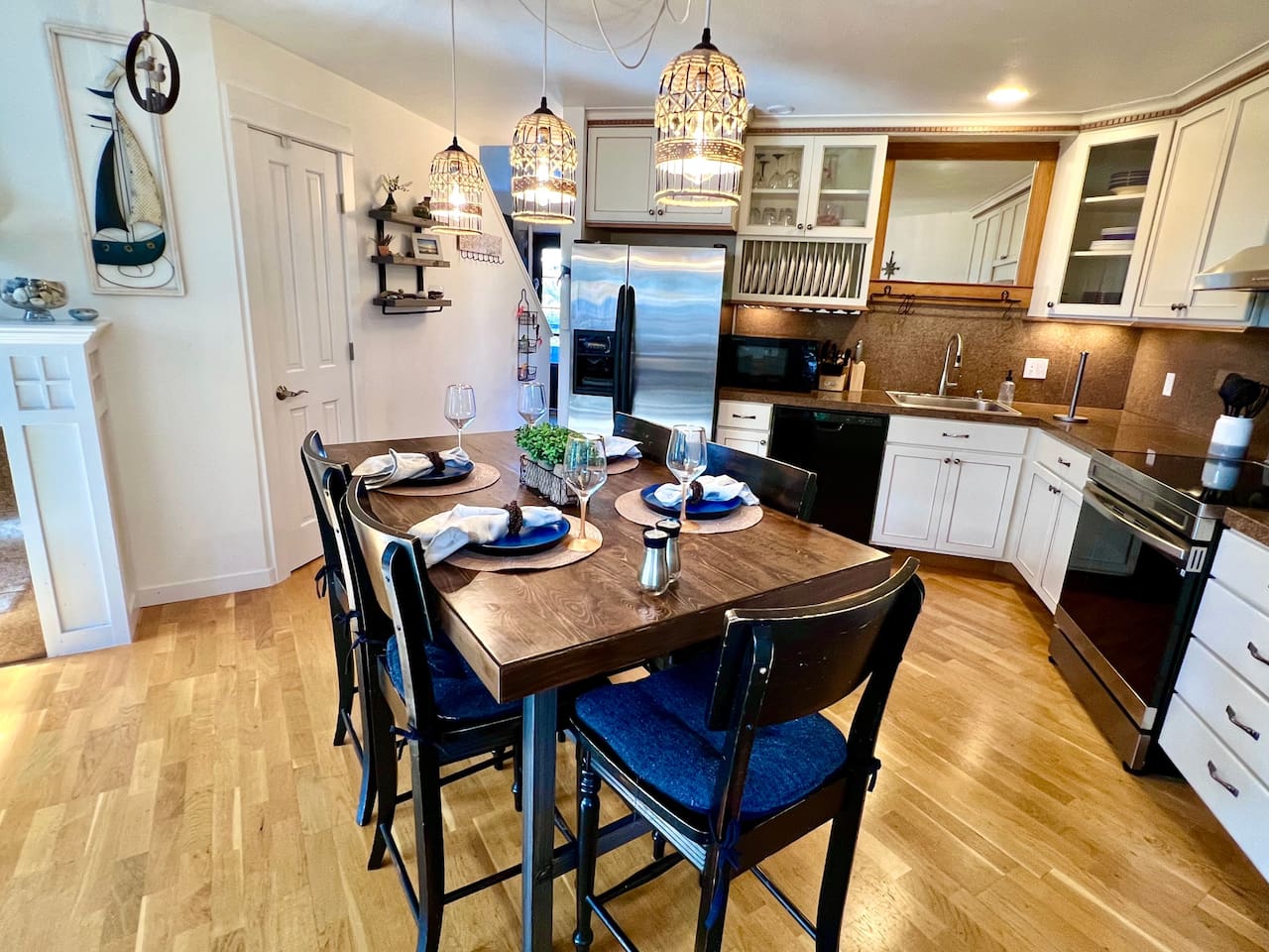 Our kitchen is fully stocked with all you need for full, hearty meals with your friends and family!