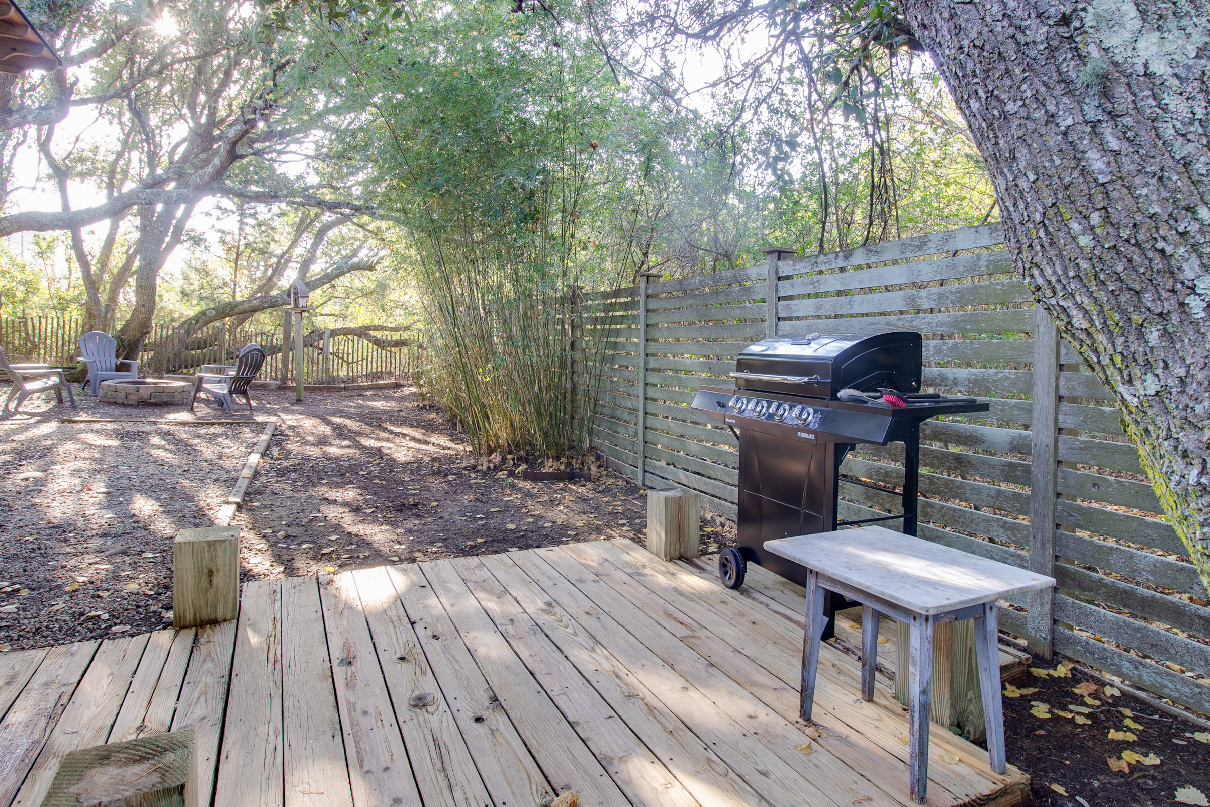 Propane Grill & Wood Fire Pit