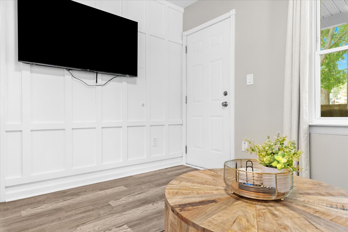 Smart TV in living room for streaming your favorite shows