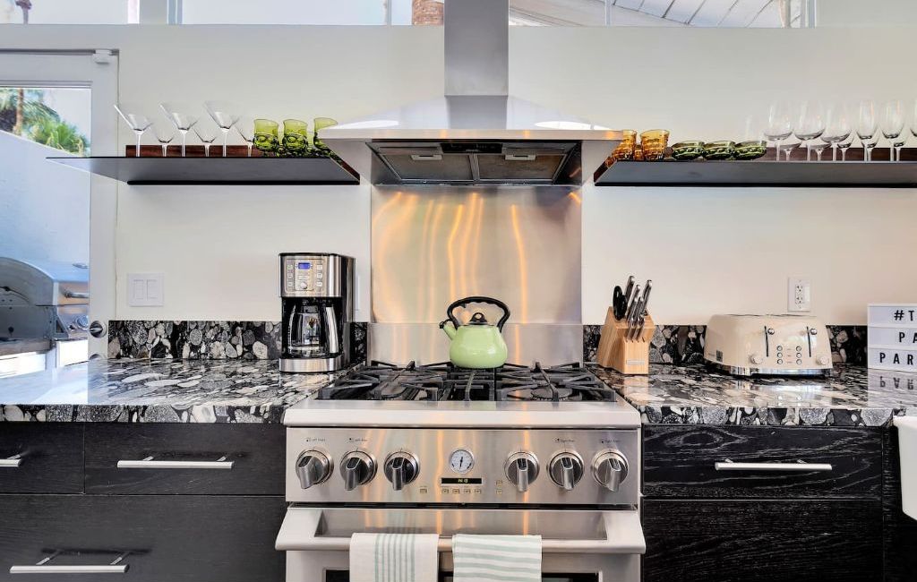 Fully-stocked kitchen