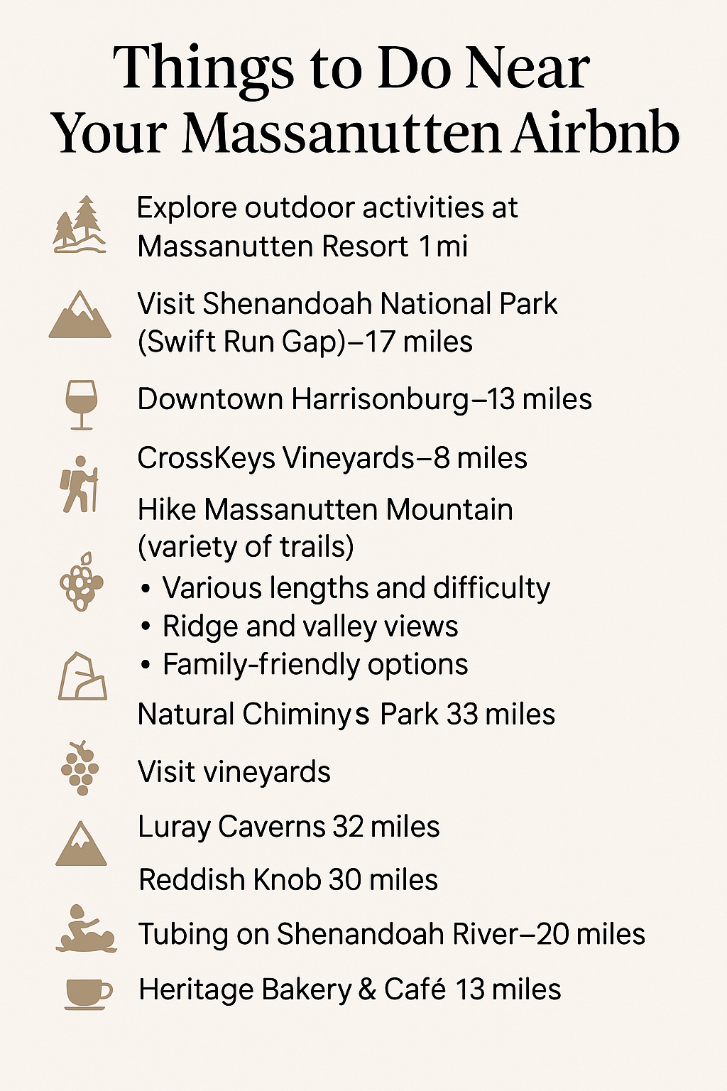 Things to do in the area