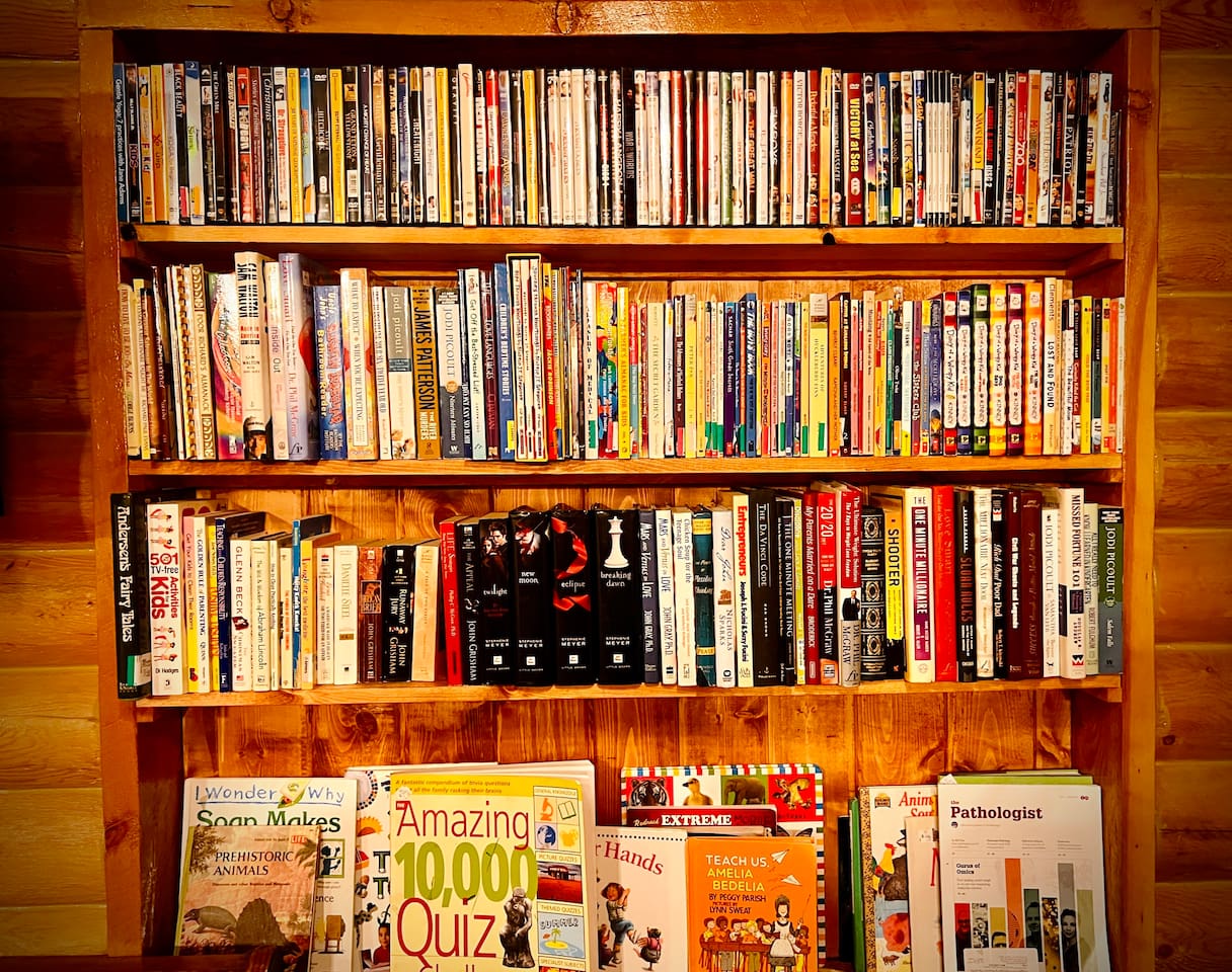 Enjoy a book or DVD