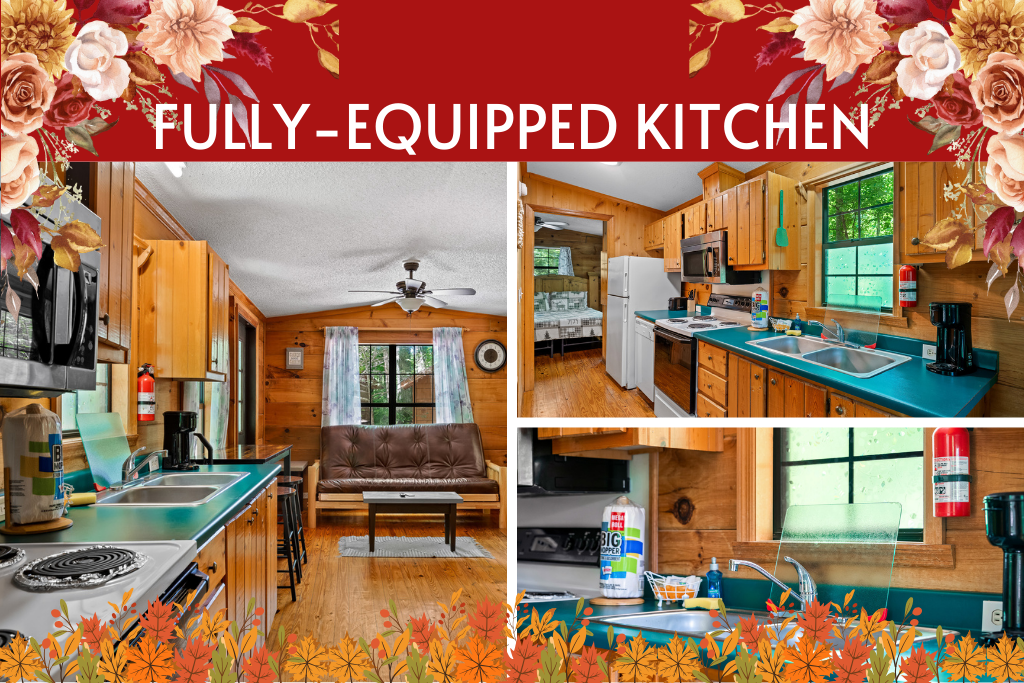 Cook like home, eat like vacation—this fully equipped kitchen has it all!