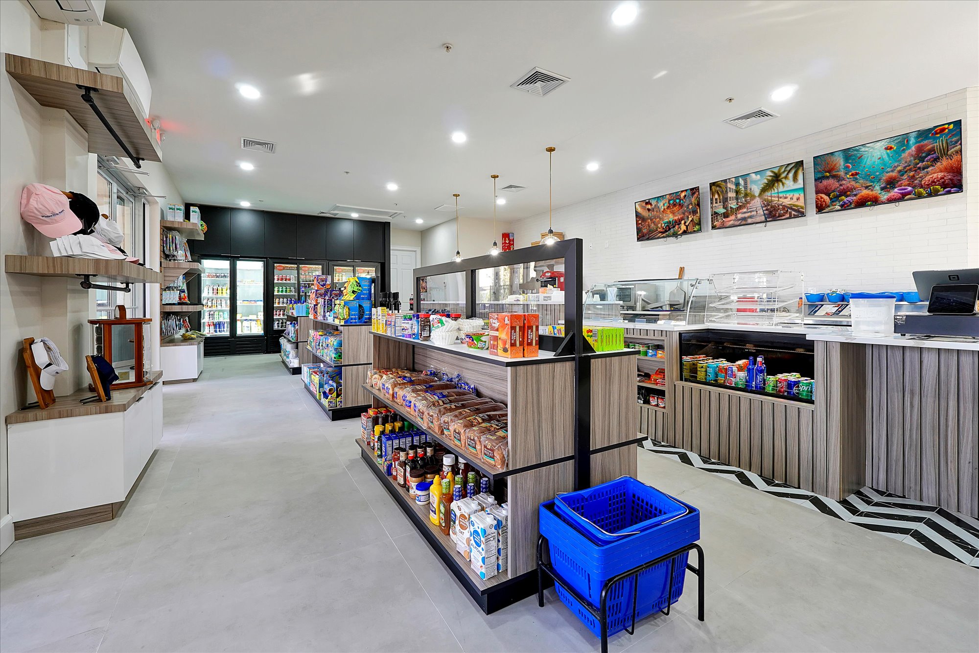 Marketplace for supplies or food and drinks