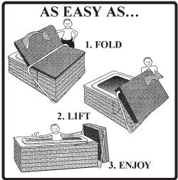 How to open the hot tub cover