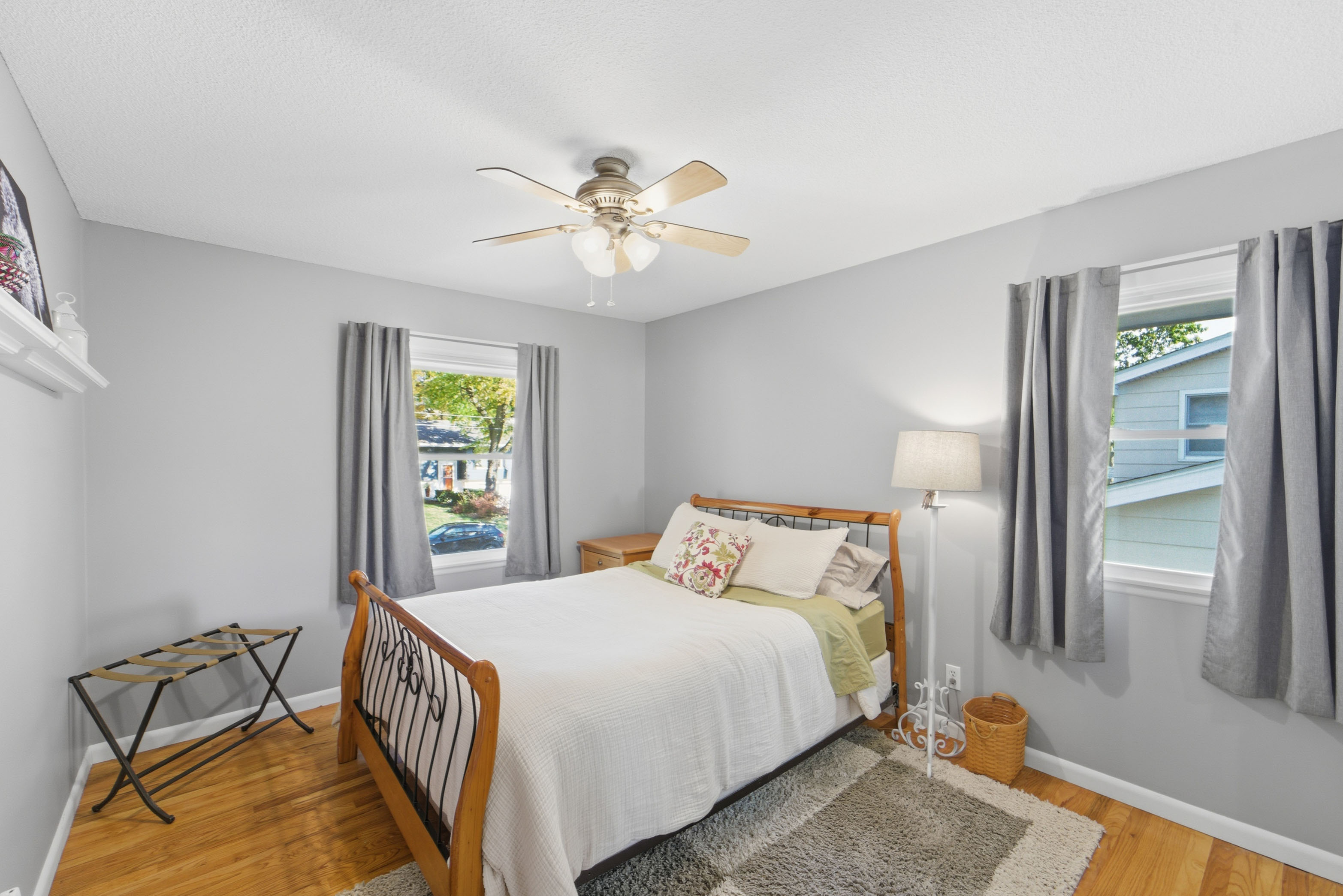 Bedroom 2, Is the second room down the hallway on the left which provides a cozy and casual feel for a tranquil nights' sleep.