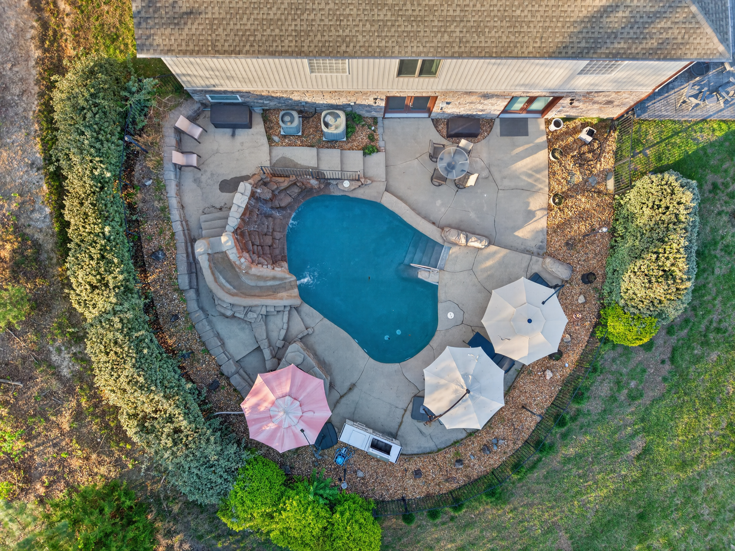 A bird's eye view of your private retreat