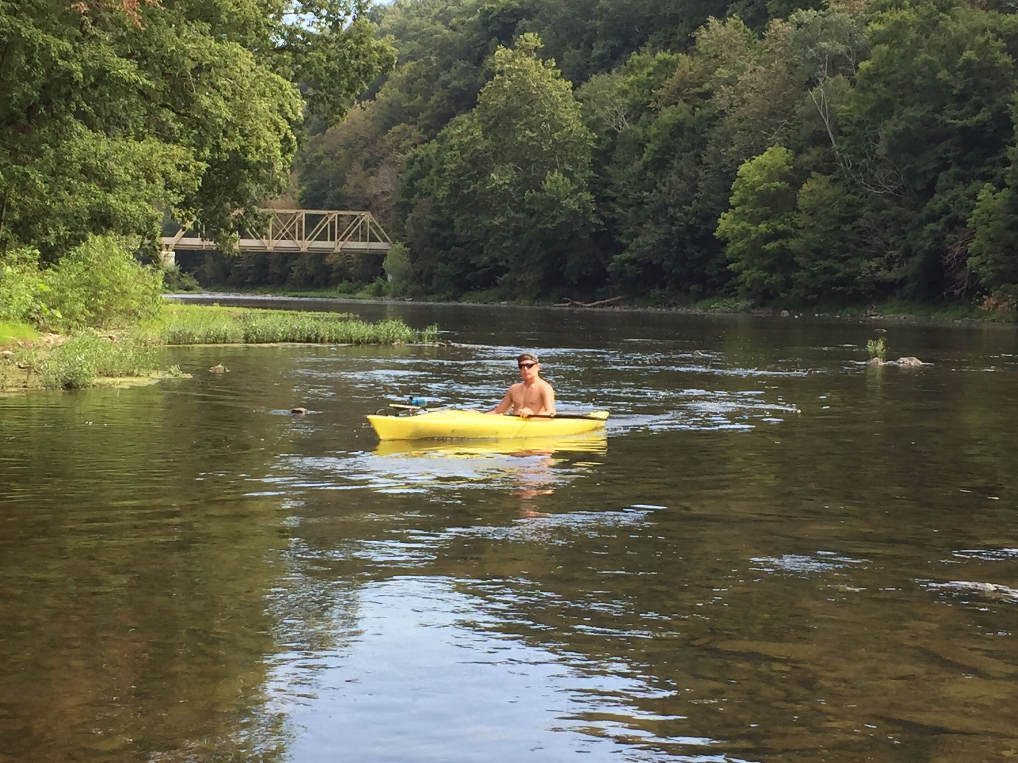 returning from an afternoon river front